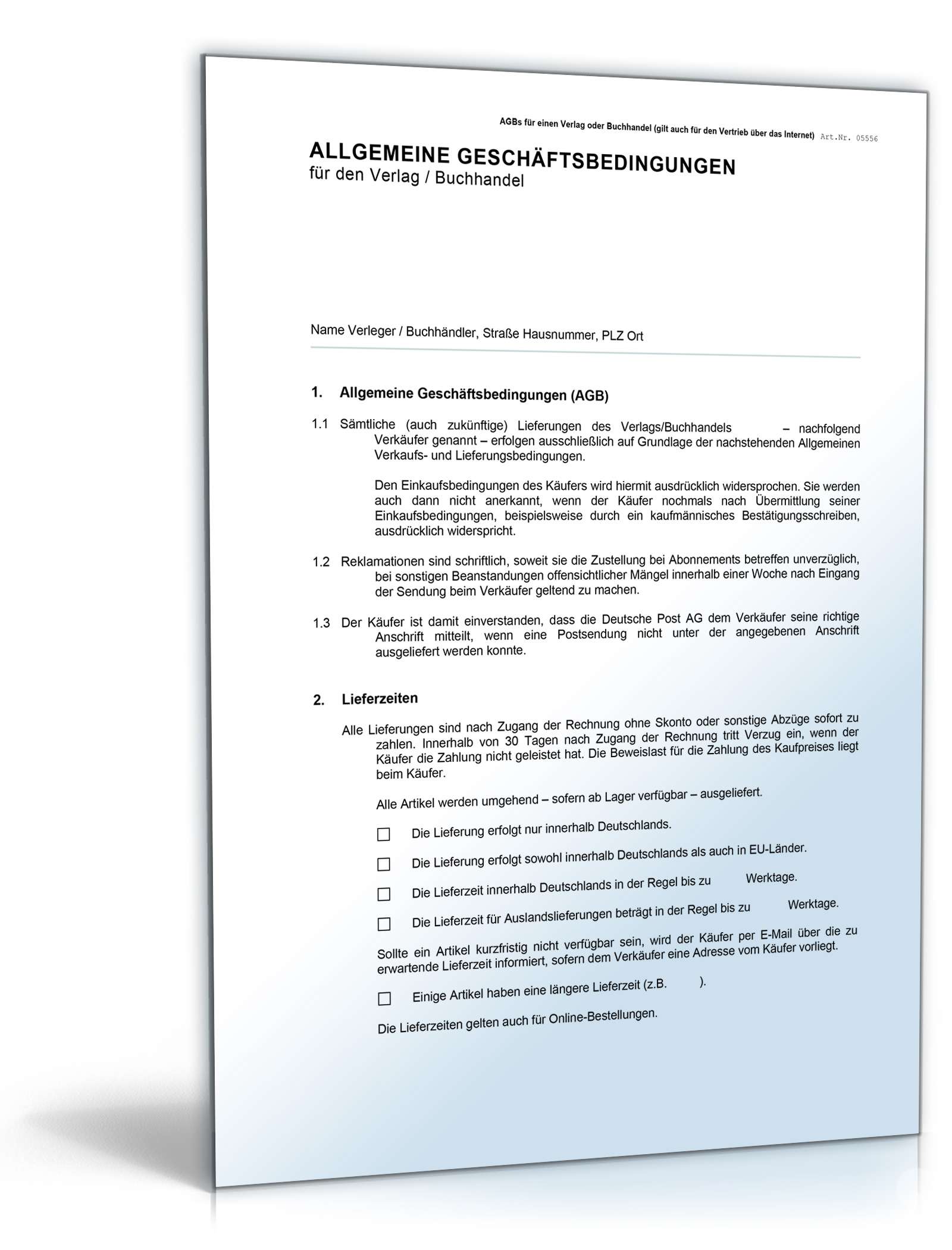 AGB Buchhandel Word