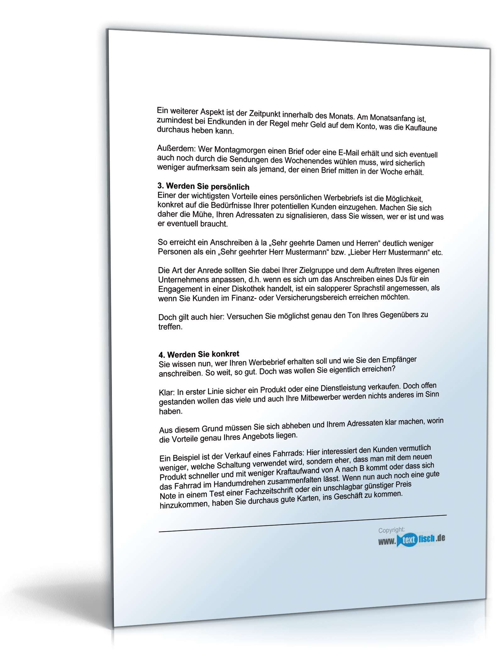Begleitbrief zum Werbebrief Unternehmensberatung PDF. Seite: 3