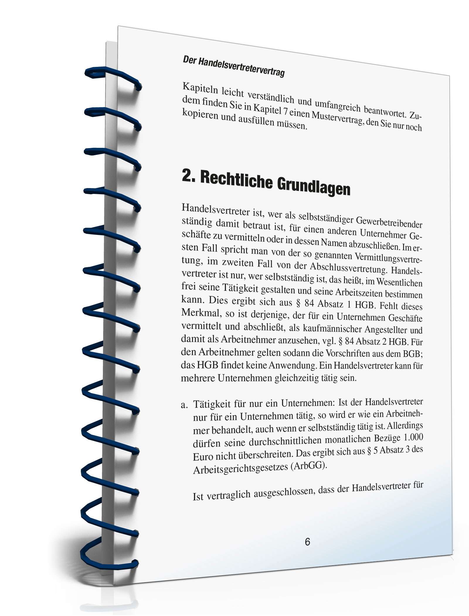 Handelsvertretervertrag abschließen PDF. Seite: 5
