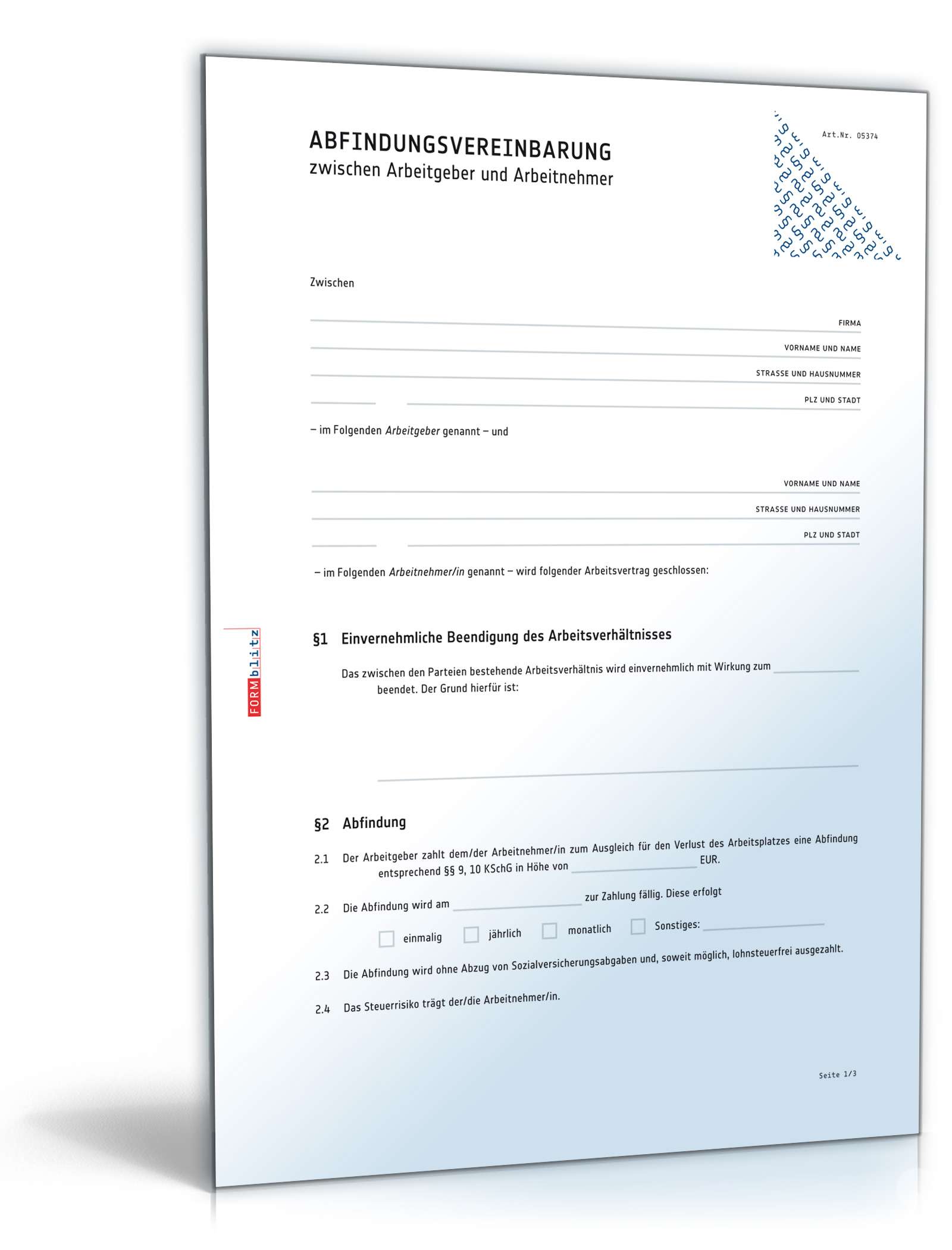 Abfindungsvereinbarung PDF