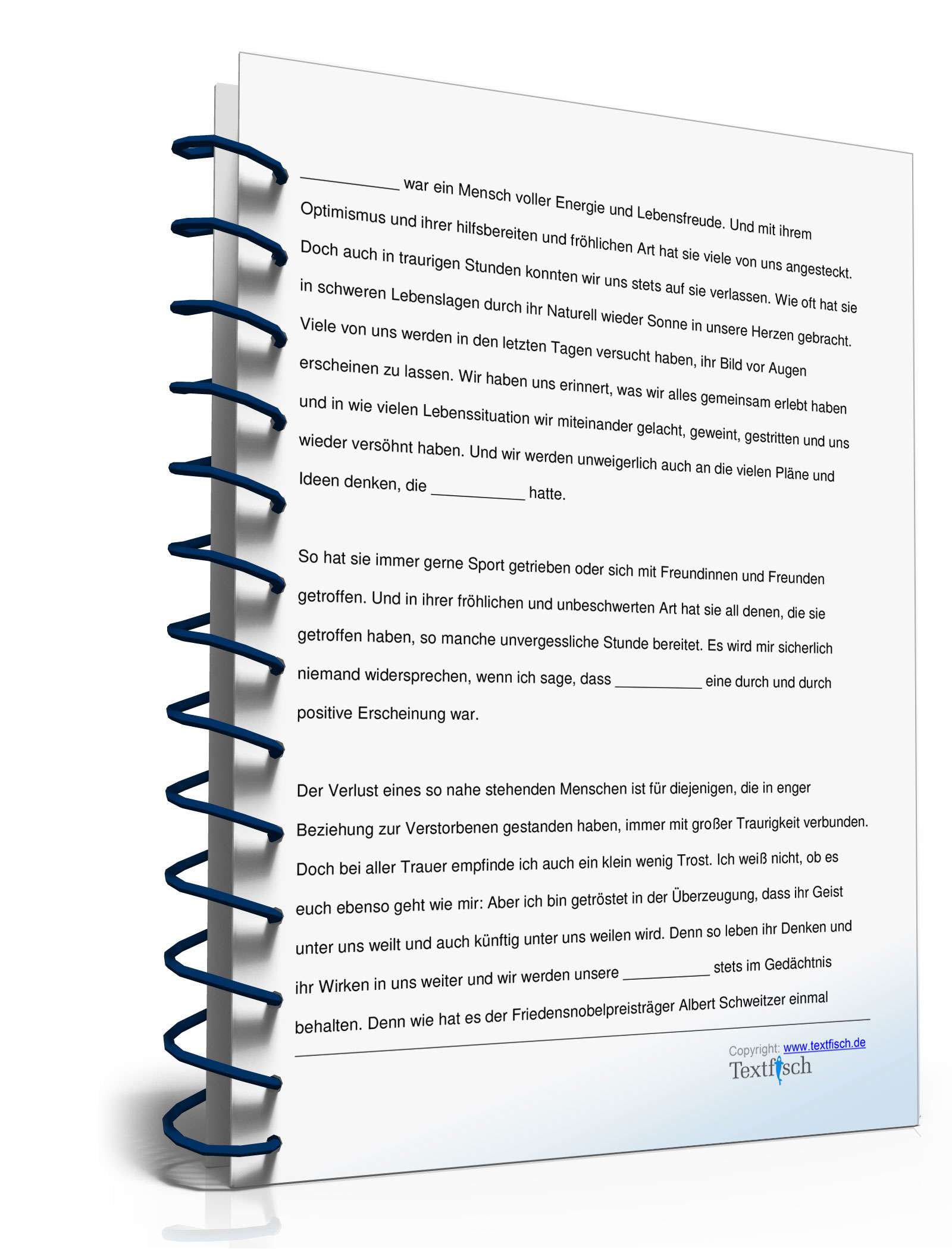 Trauerrede für die verstorbene Tochter nach Unfall PDF. Seite: 3