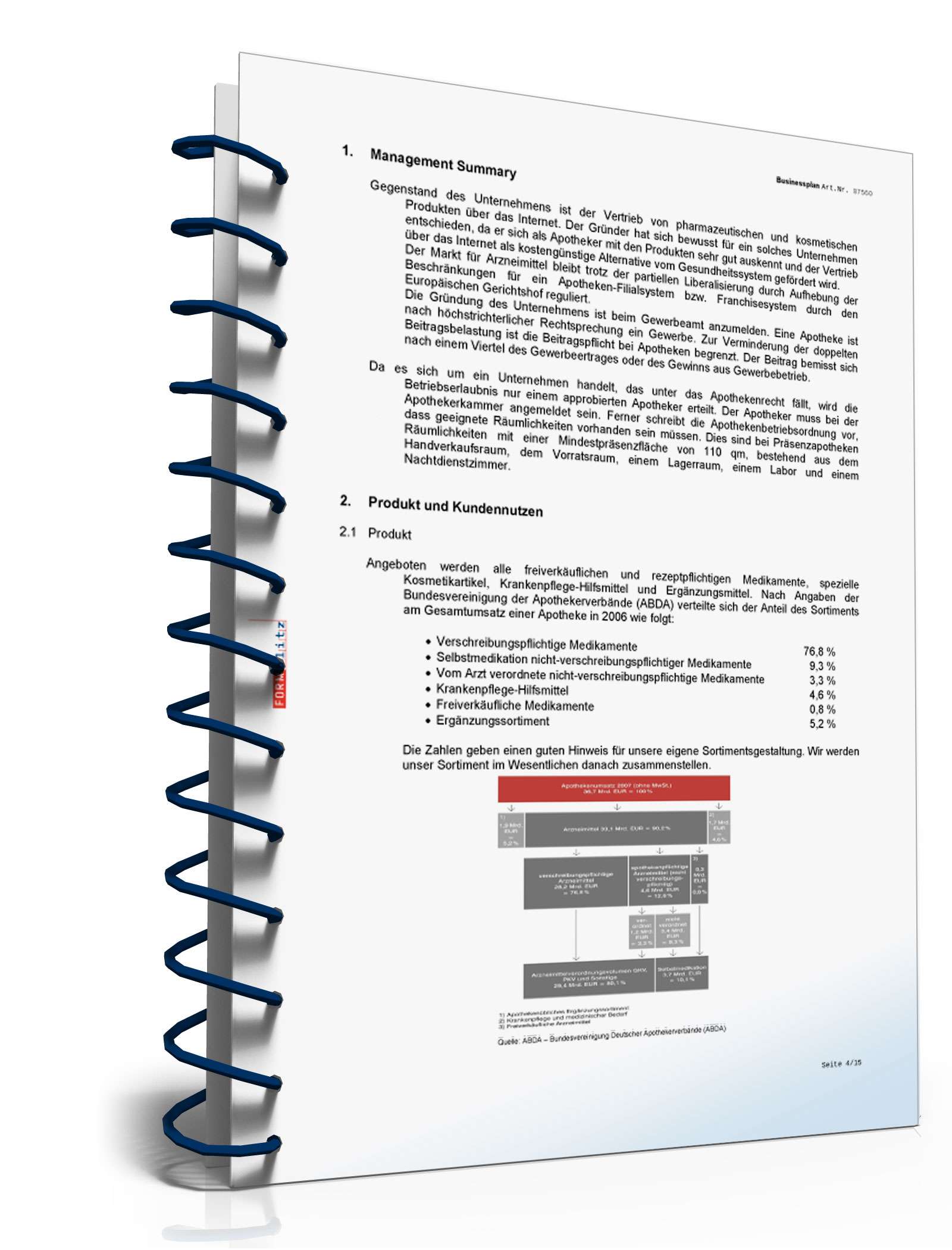 Businessplan Internet-Apotheke Excel. Seite: 7