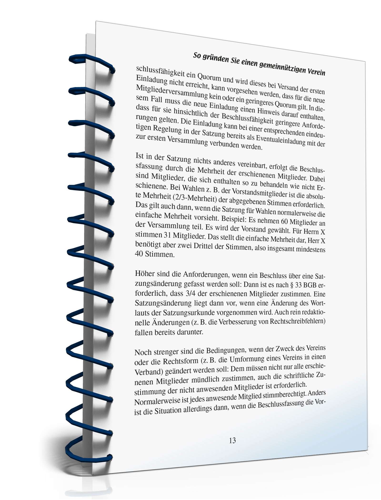 So gründen Sie einen gemeinnützigen Verein PDF. Seite: 13