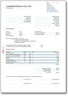 Lohnabrechnung 450-Euro-Minijob ab Oktober 2020 Excel