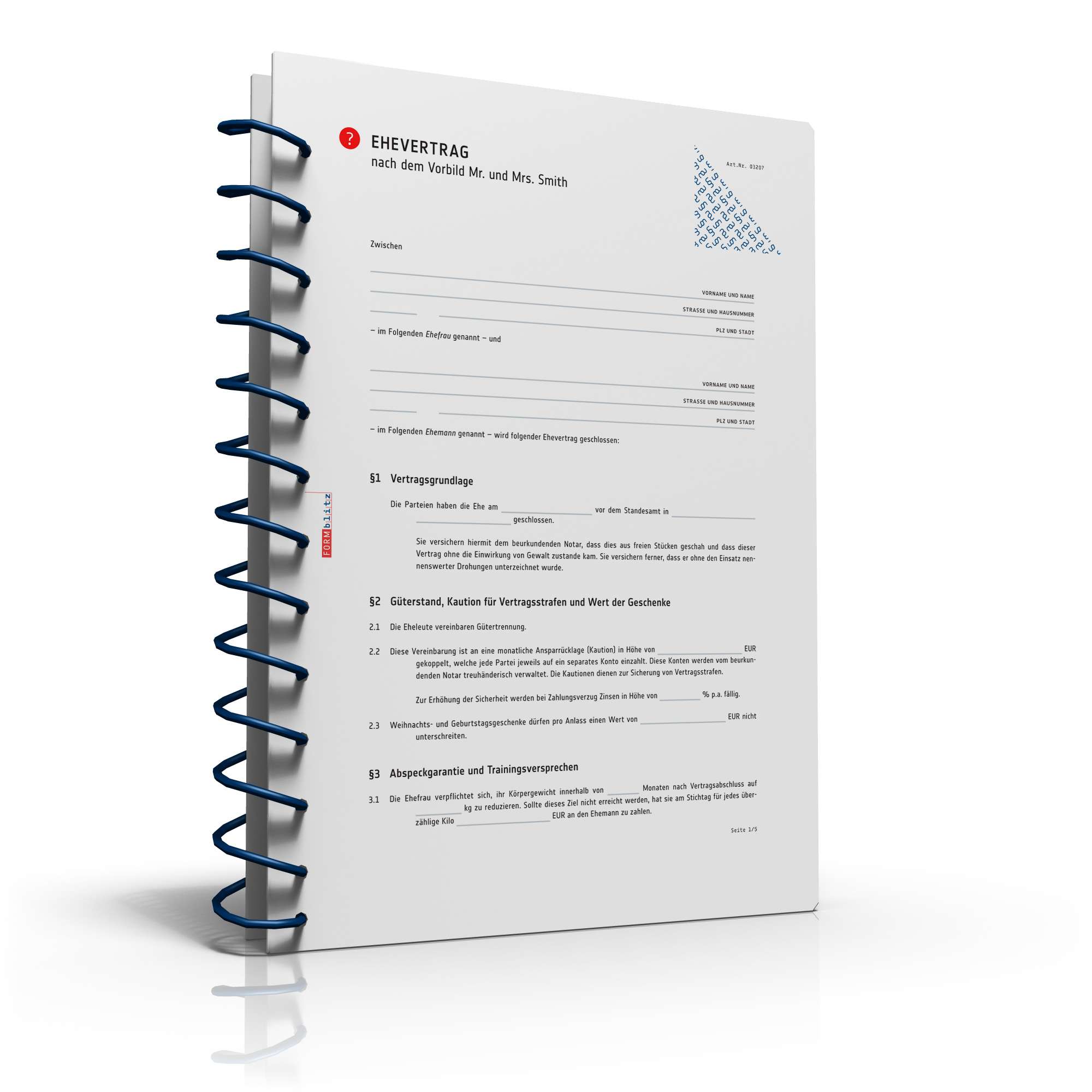 Ehevertrag für Mr. und Mrs. Smith PDF. Seite: 2