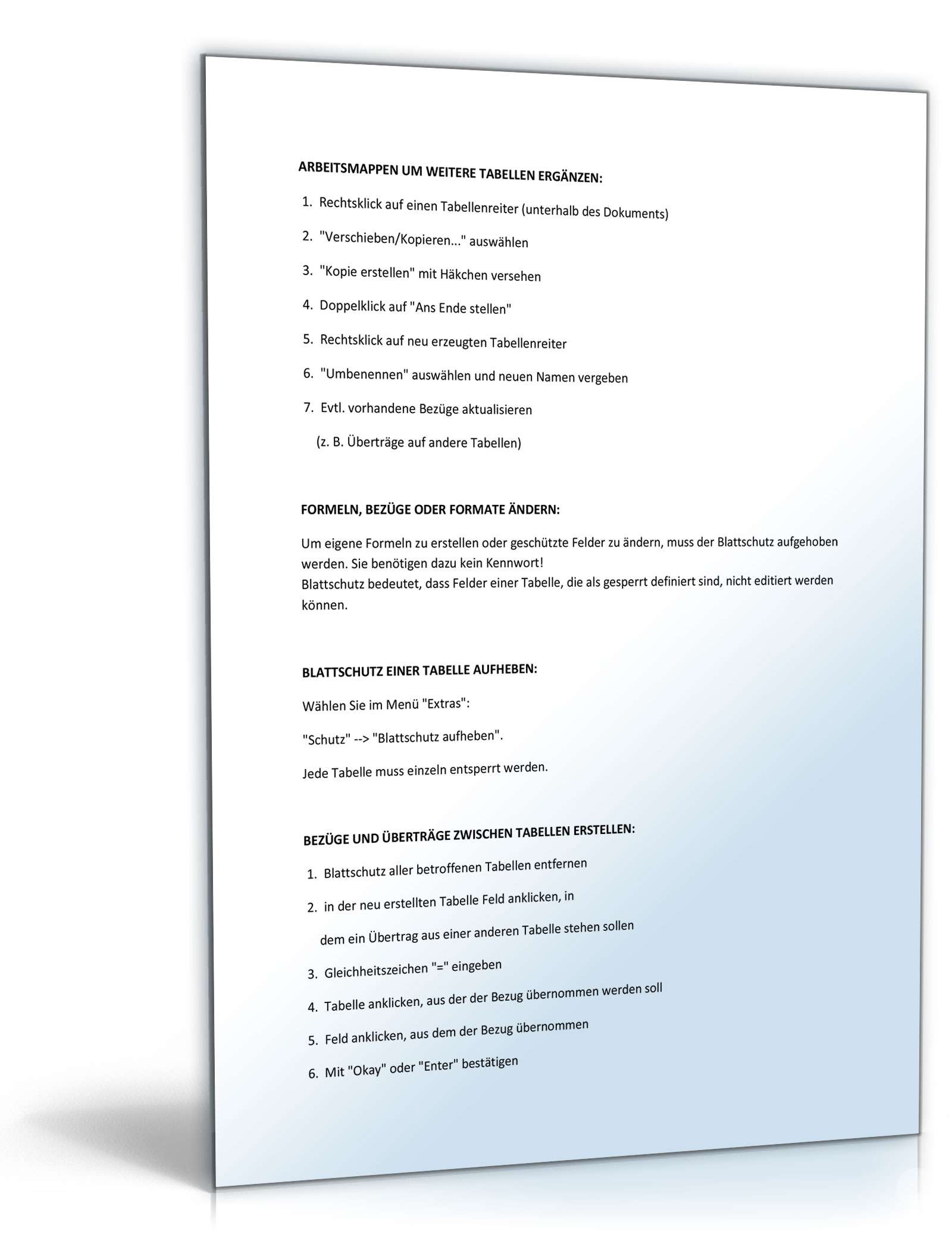 Zielvereinbarung Excel. Seite: 2