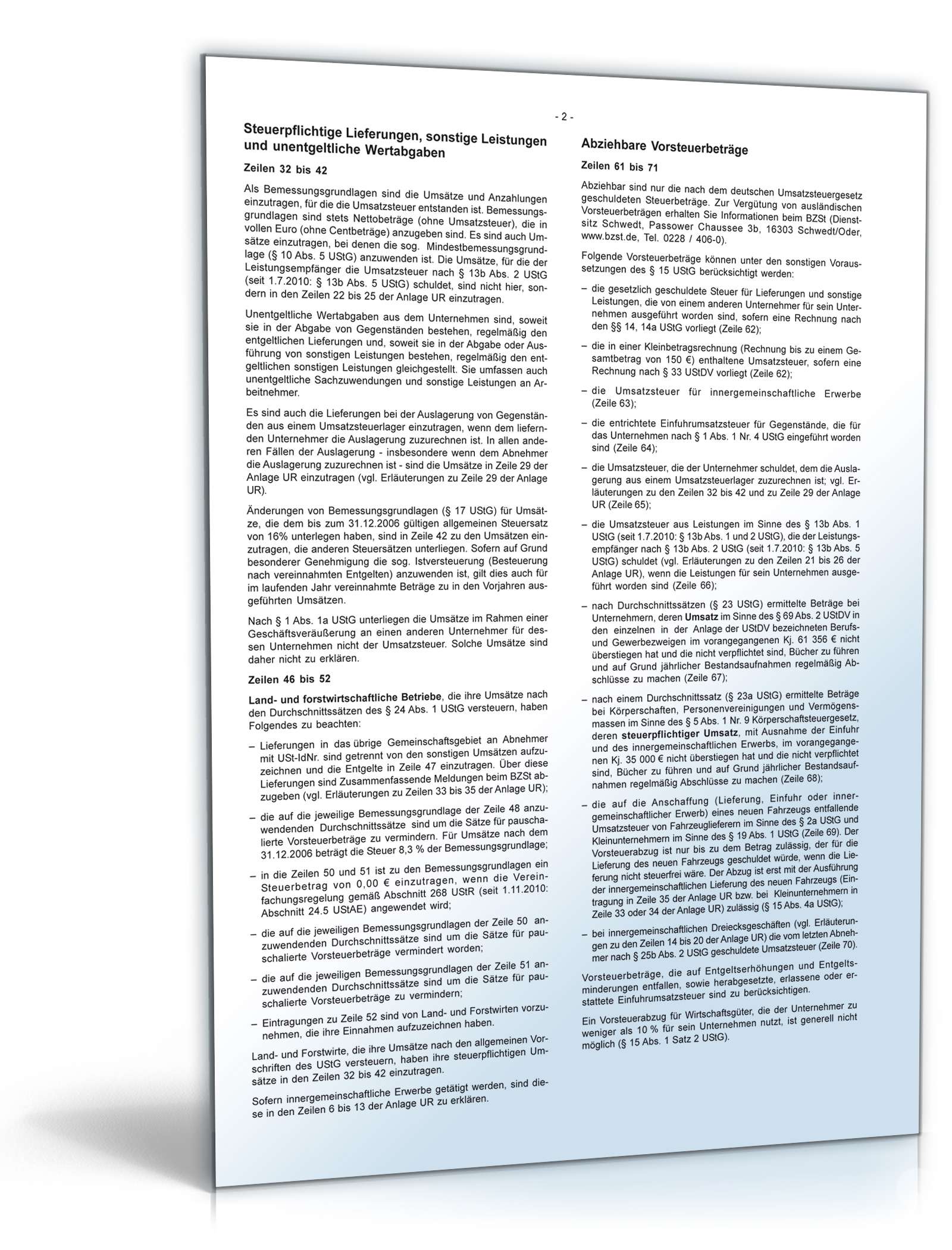 Anlage UN und Anlage UR PDF. Seite: 5