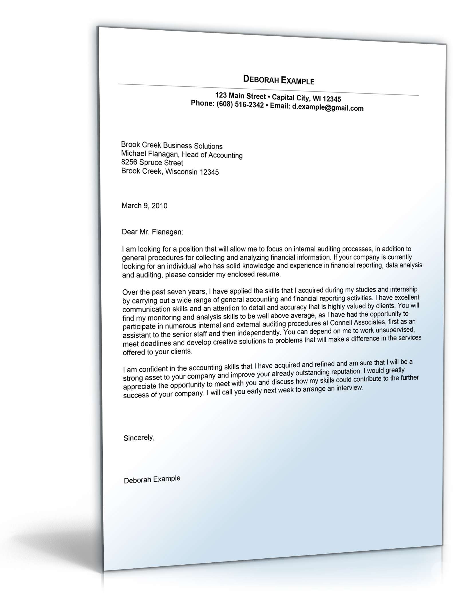 Anschreiben Bewerbung Buchhaltung Englisch Excel