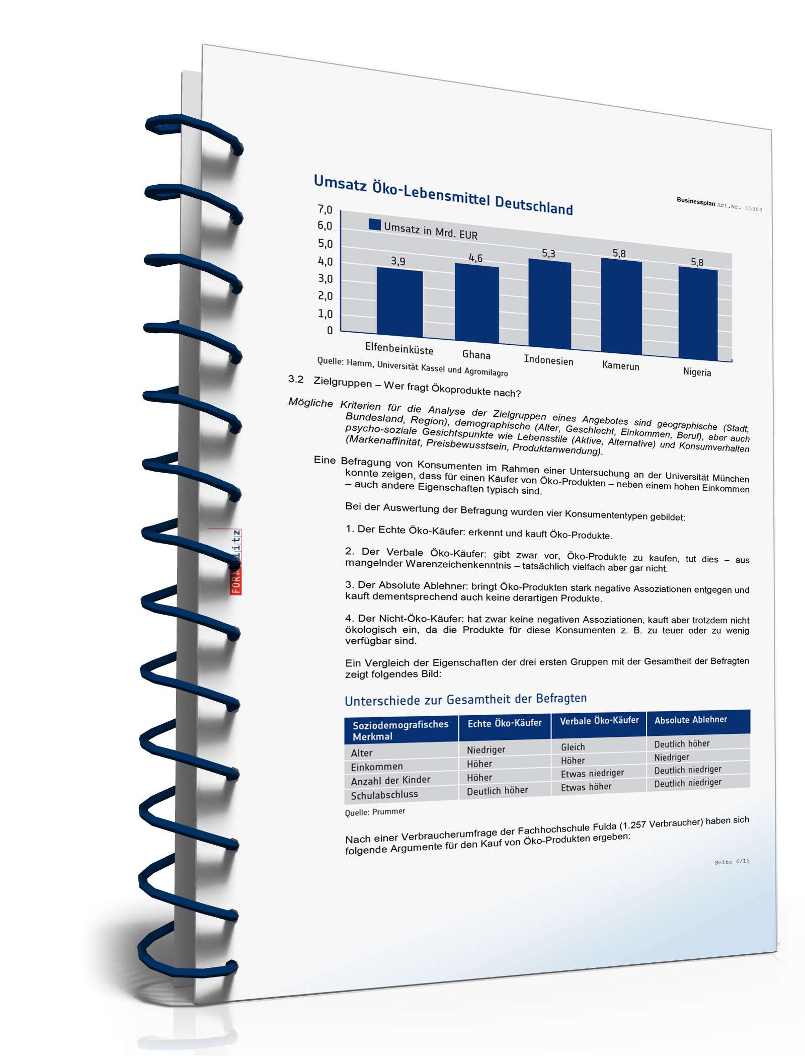 Businessplan Im- und Exportunternehmen Excel. Seite: 5