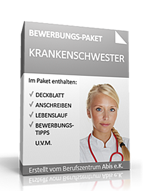 Bewerbungs-Mappe Krankenschwester   Excel
