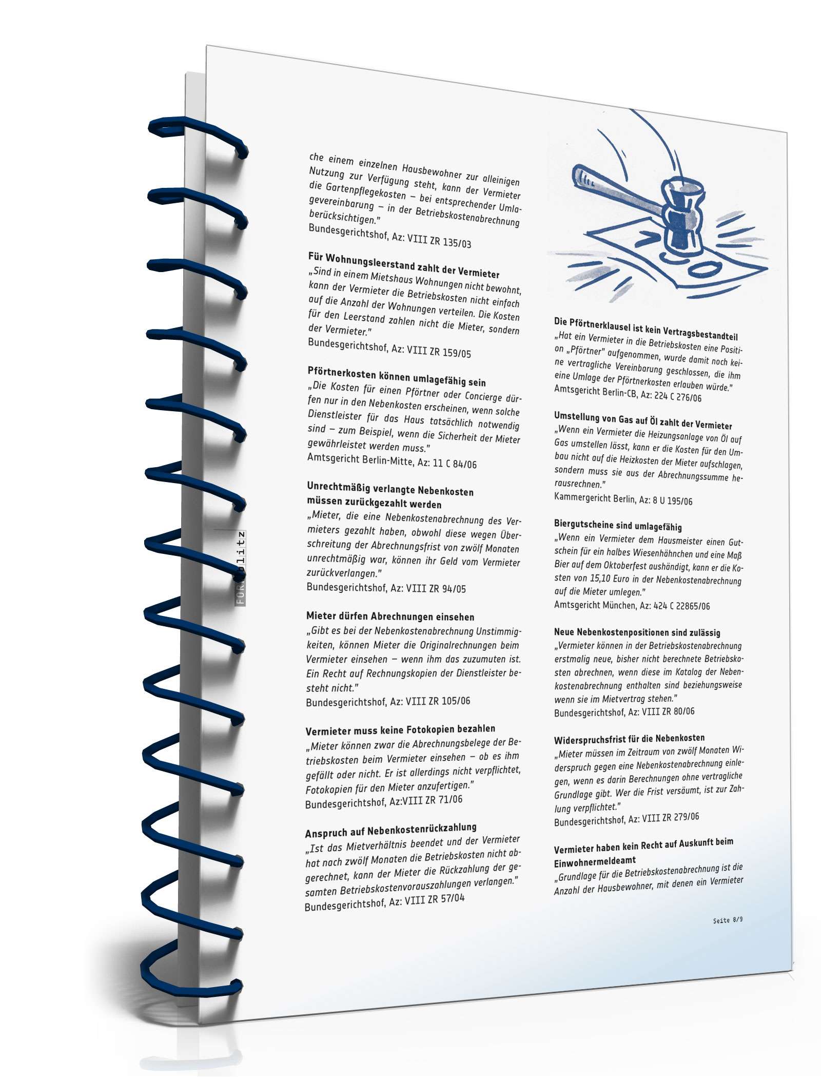 Ratgeber Mietrecht Nebenkostenabrechnung  PDF. Seite: 8