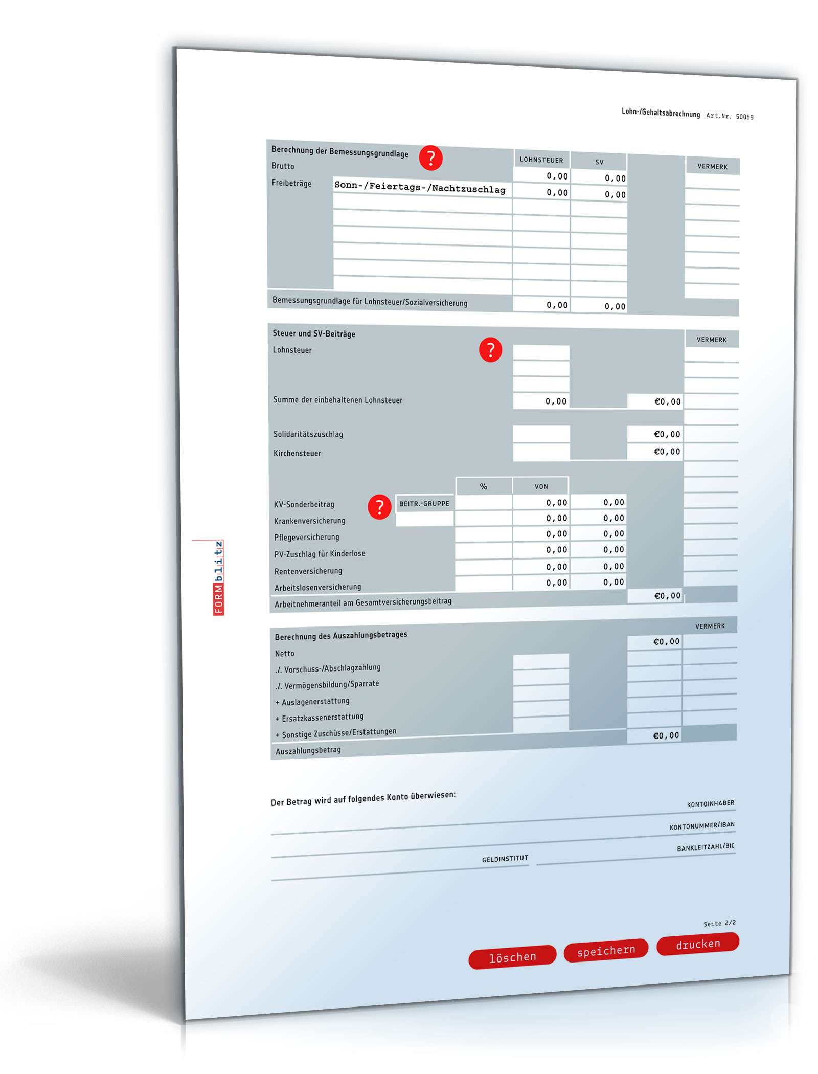 Lohnabrechnung 2015 PDF. Seite: 2