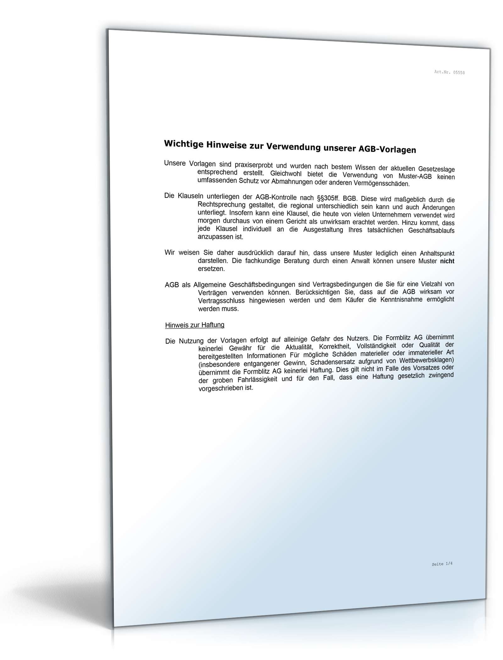 AGB Wartungsunternehmen Word. Seite: 6