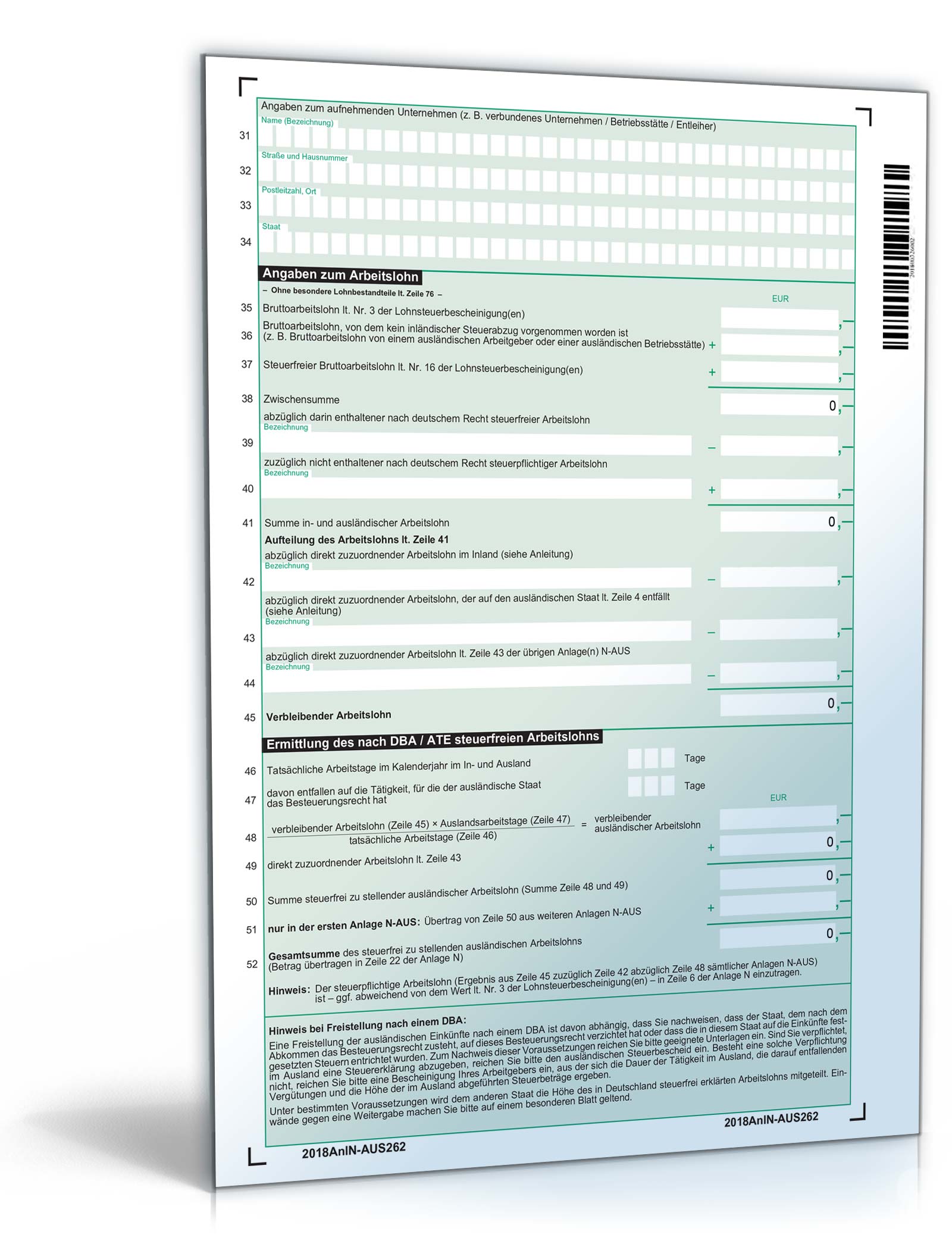 Anlage N-AUS 2018 PDF. Seite: 2