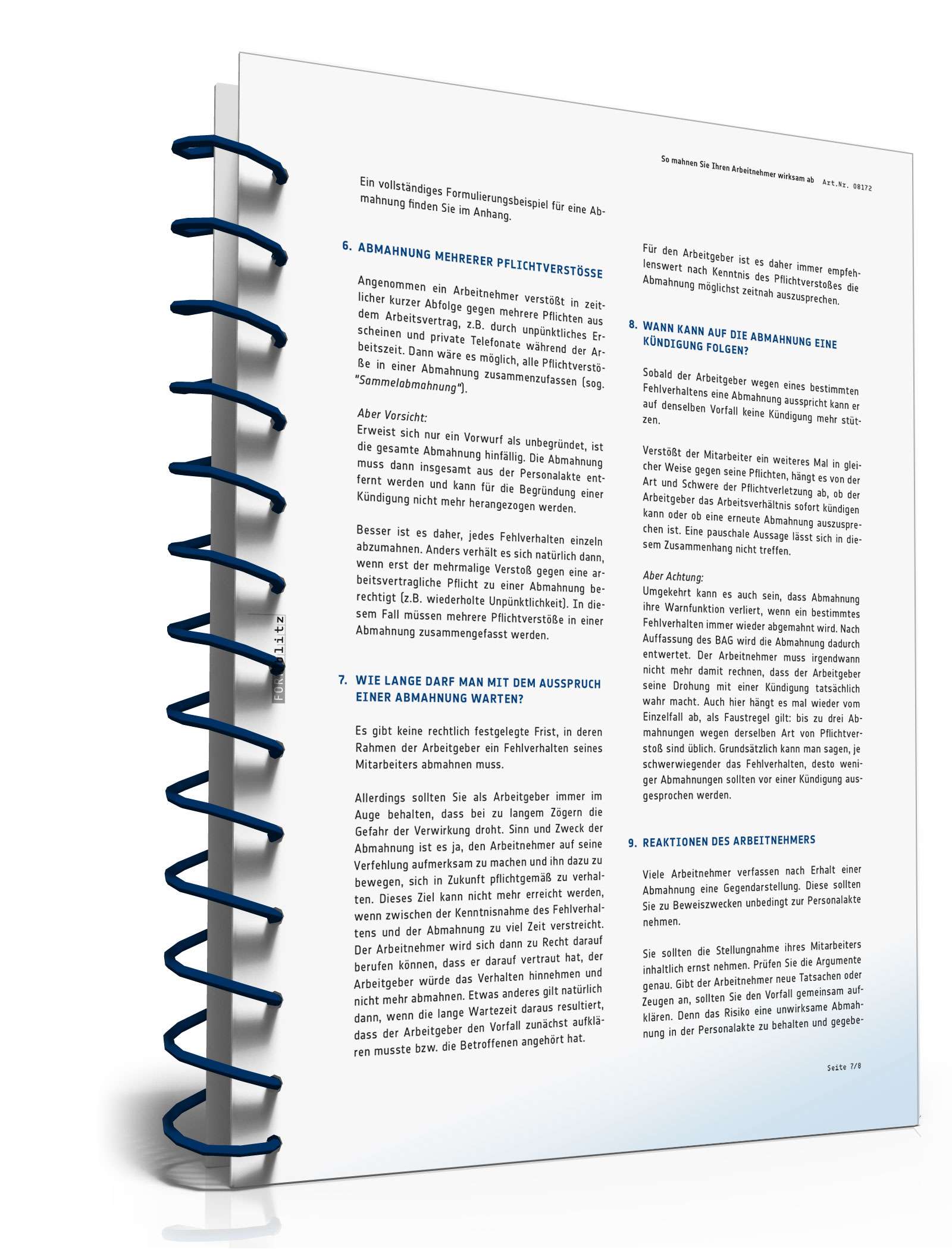 Was Sie bei einer Abmahnung beachten müssen PDF. Seite: 7