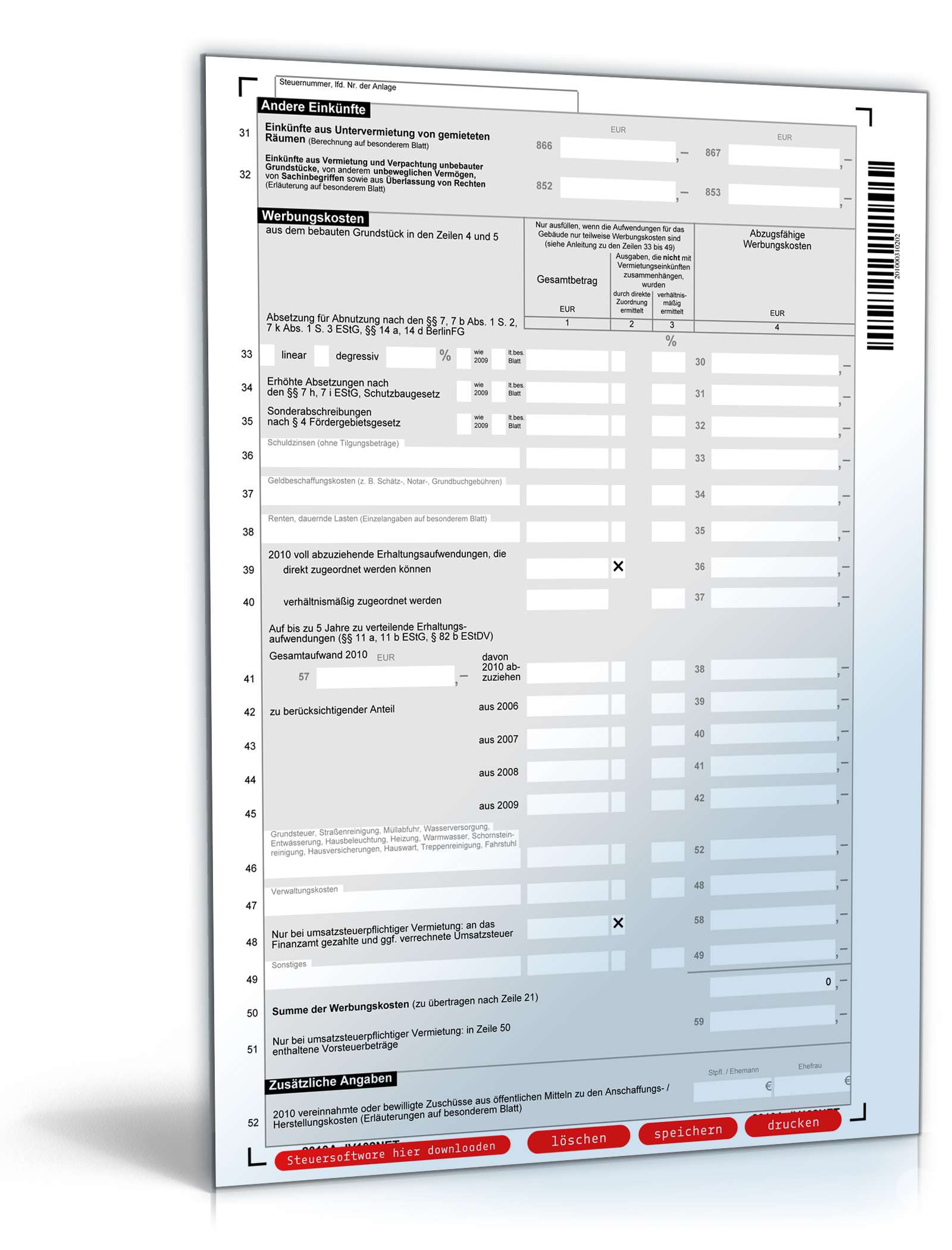 Anlage V 2010 PDF. Seite: 2
