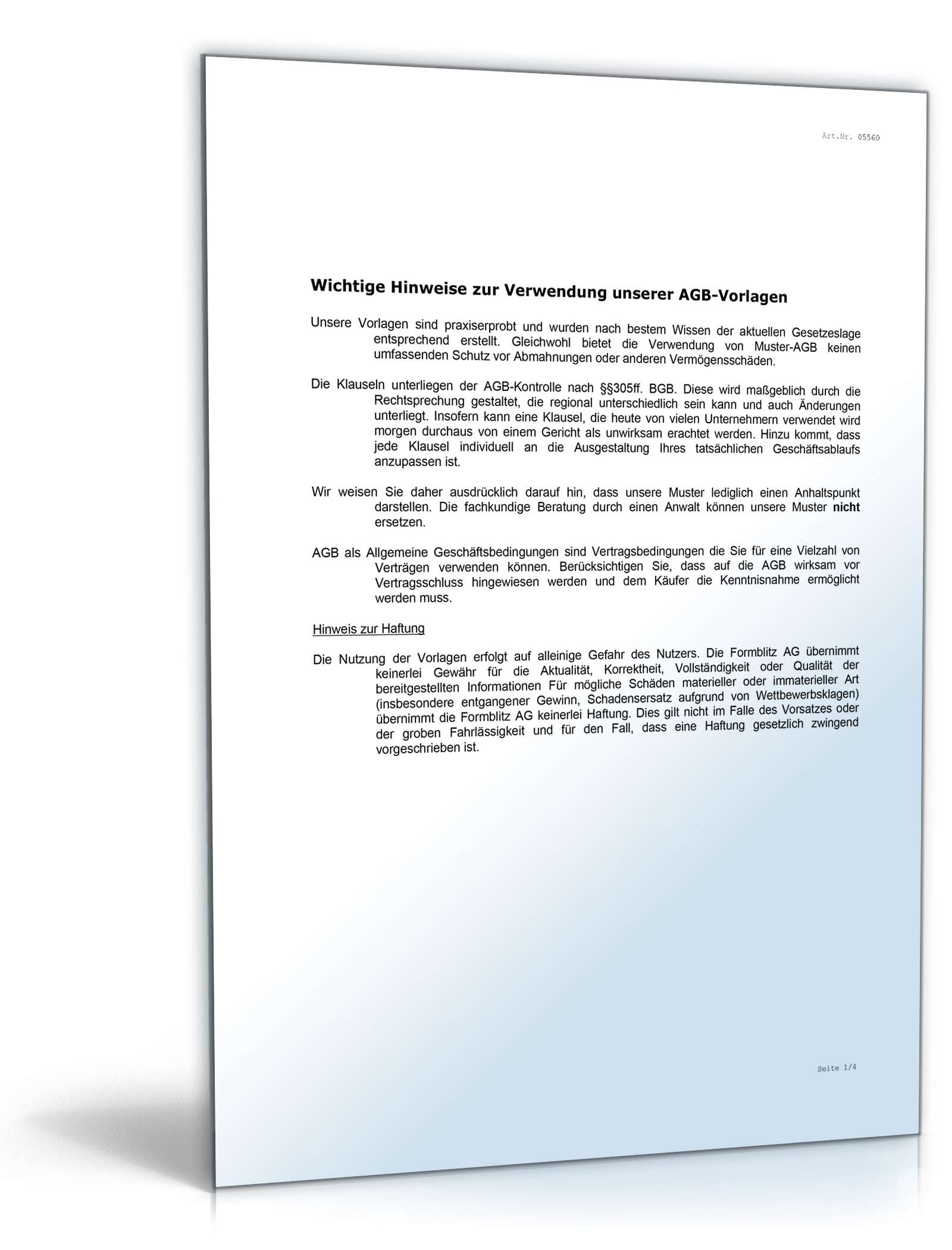 AGB Webdesign Word. Seite: 5