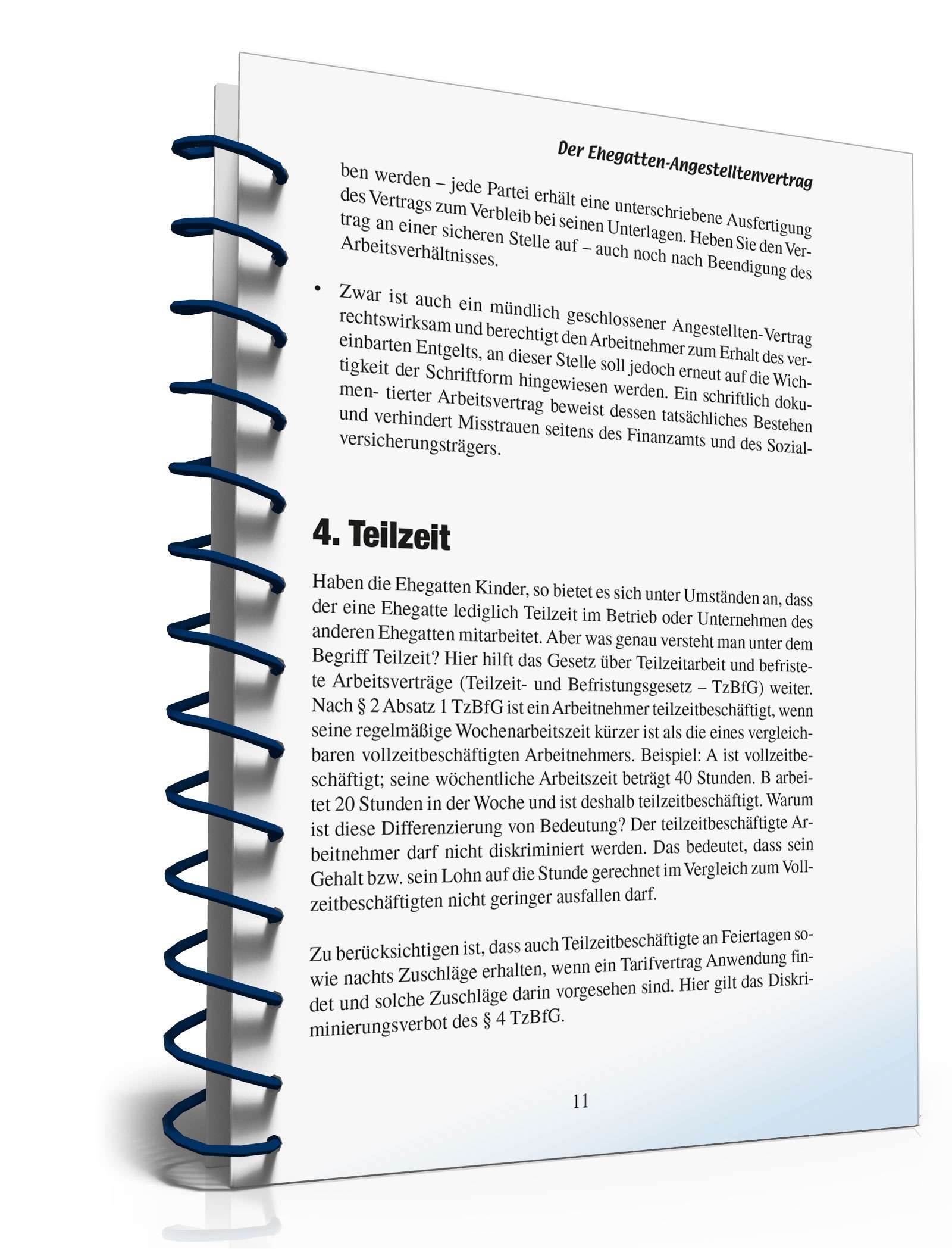 Ratgeber Ehegatten-Angestelltenvertrag PDF. Seite: 10