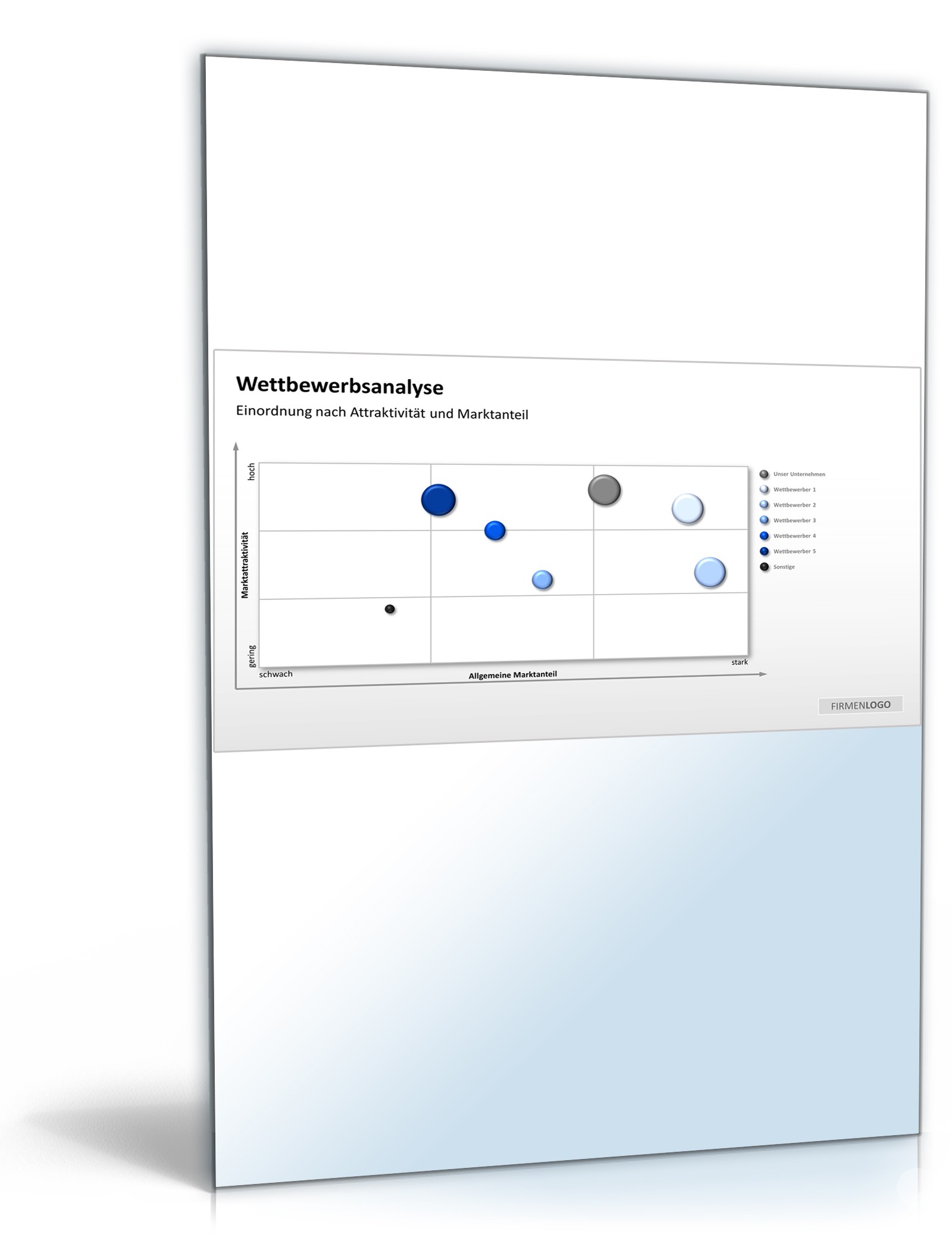 PowerPoint Präsentation Wettbewerbsanalyse Excel. Seite: 4