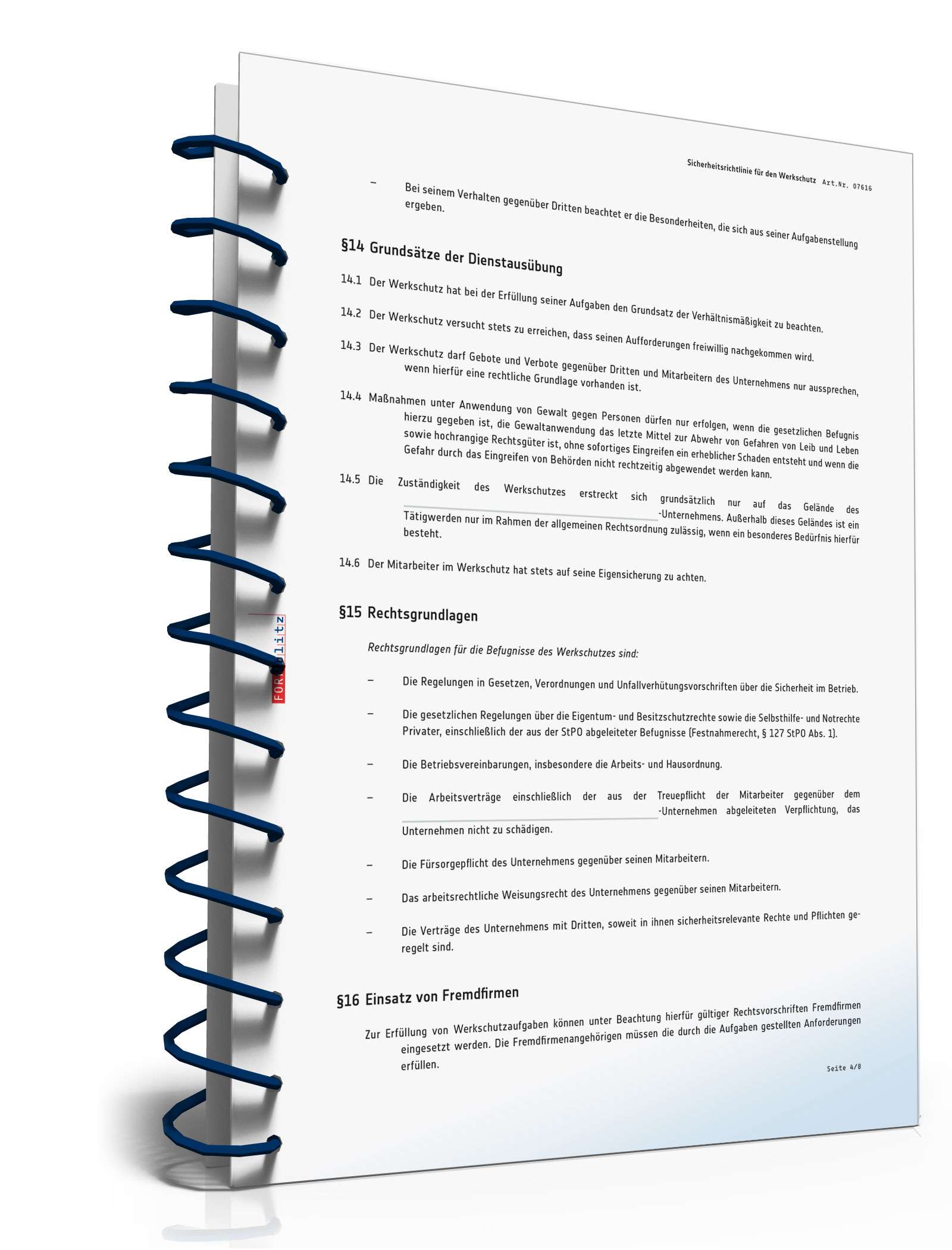 Richtlinie Werkschutz PDF. Seite: 5
