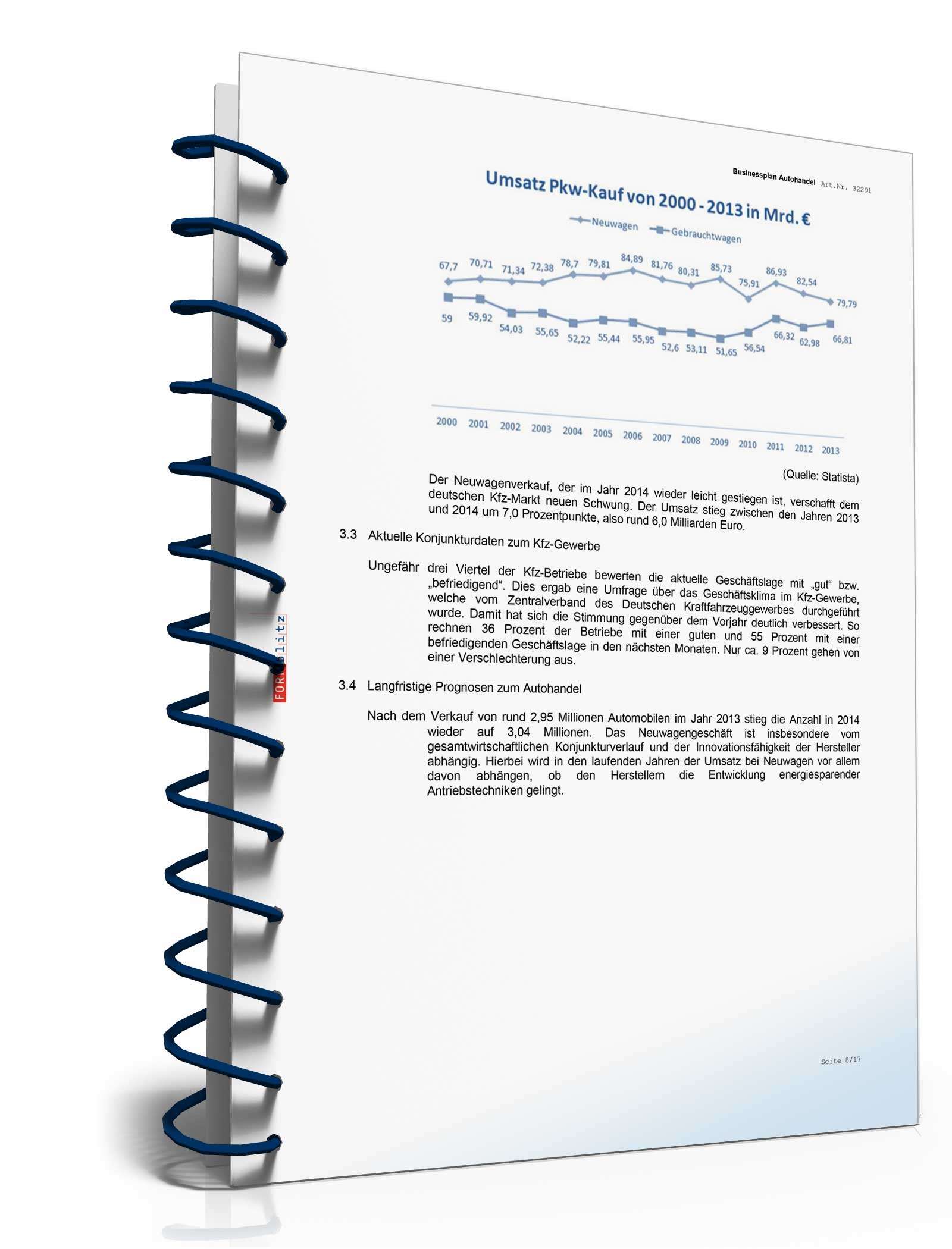 Businessplan Autohandel Excel. Seite: 7