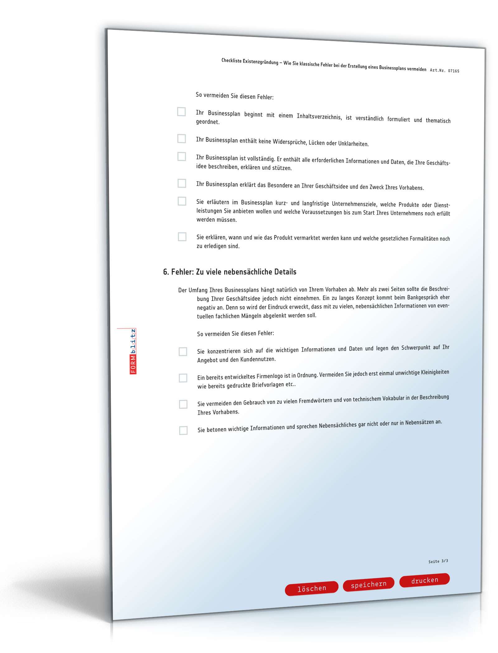 Start-up-Gründerset kompakt Excel. Seite: 8