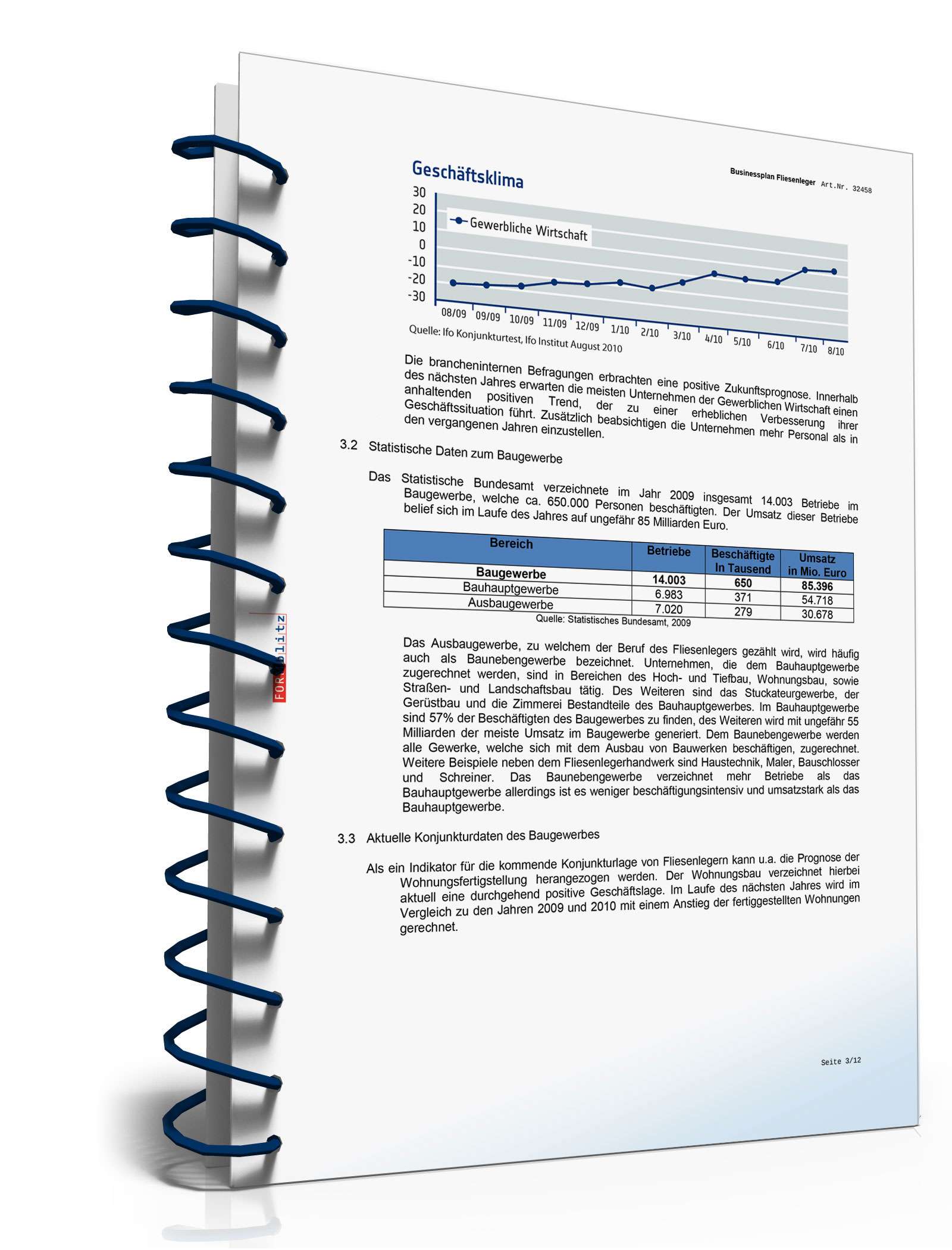 Businessplan Fliesenleger Excel. Seite: 9