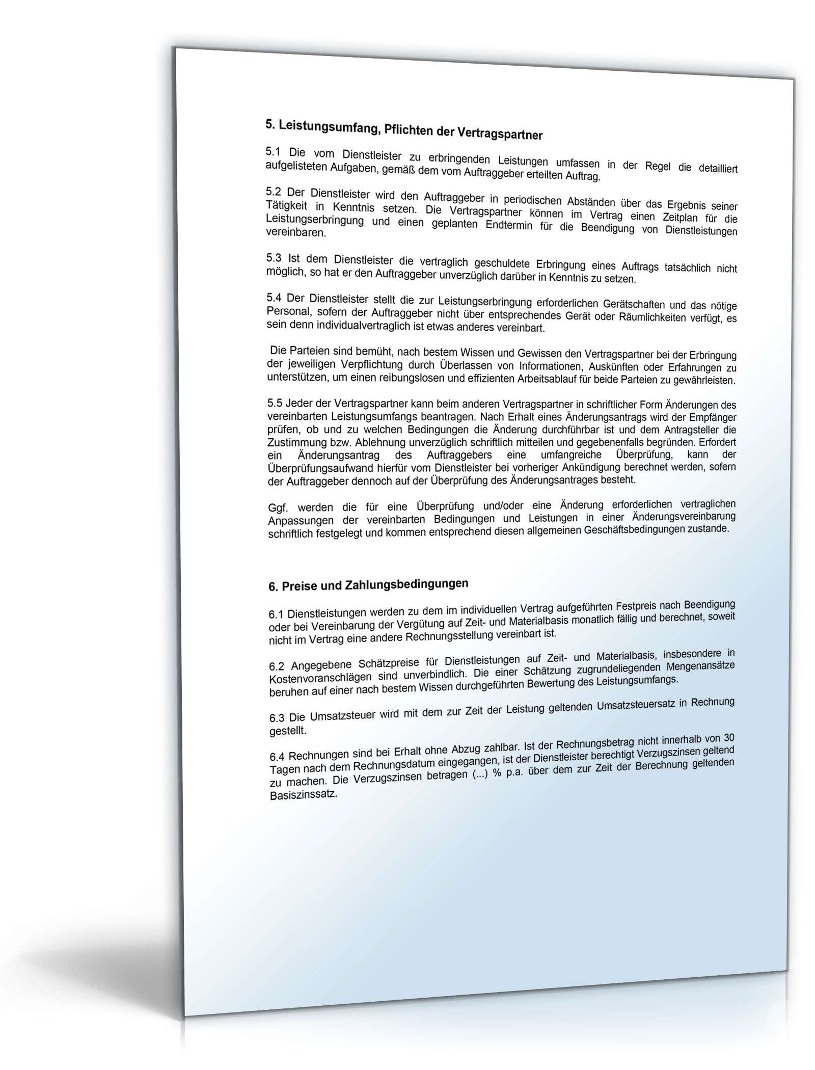 AGB Dienstleistungen PDF. Seite: 3