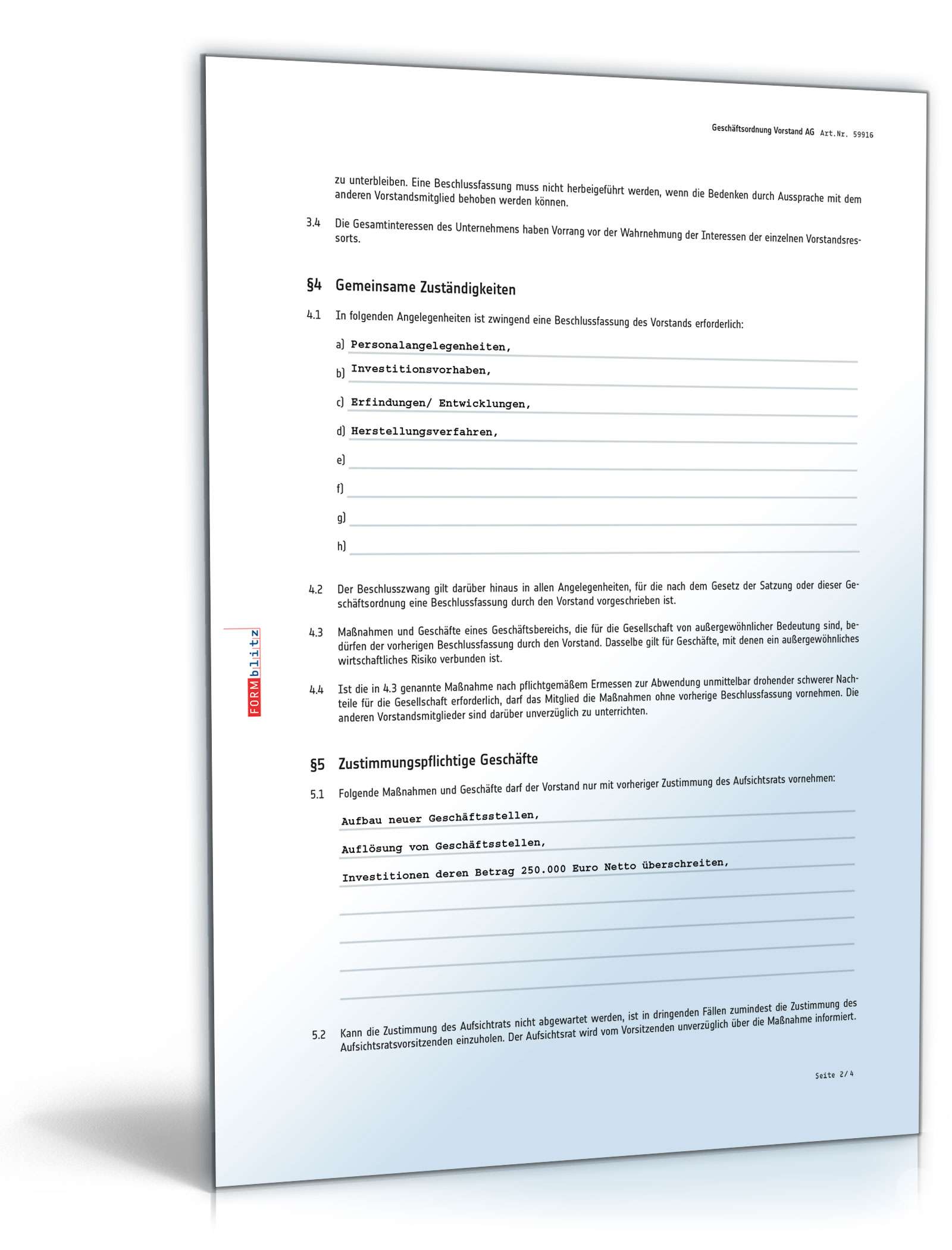 Alles zur Geschäftsordnung AG PDF. Seite: 8