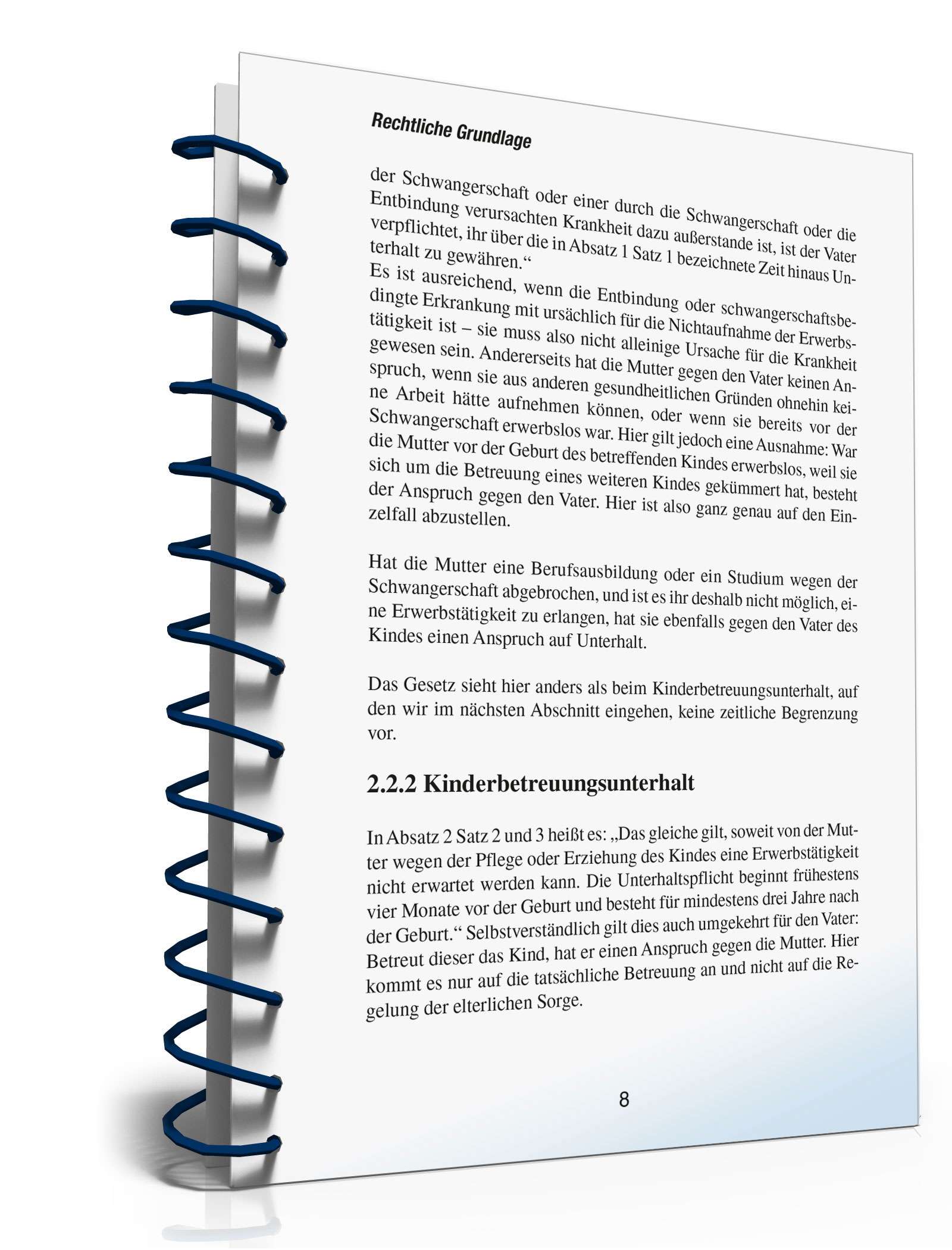 Ratgeber Unterhaltsanspruch Geburt PDF. Seite: 8