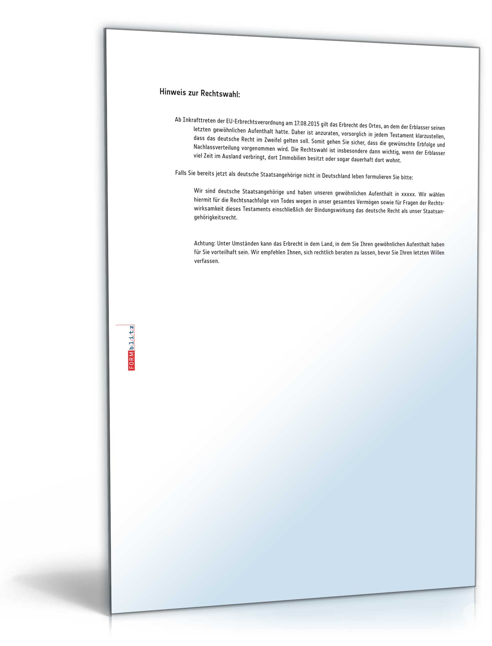 Berliner Testament Trennungslösung PDF. Seite: 4