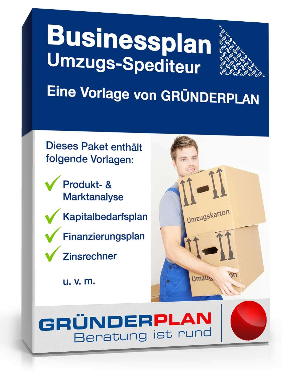 Businessplan Umzugs-Spediteur von Gründerplan Excel