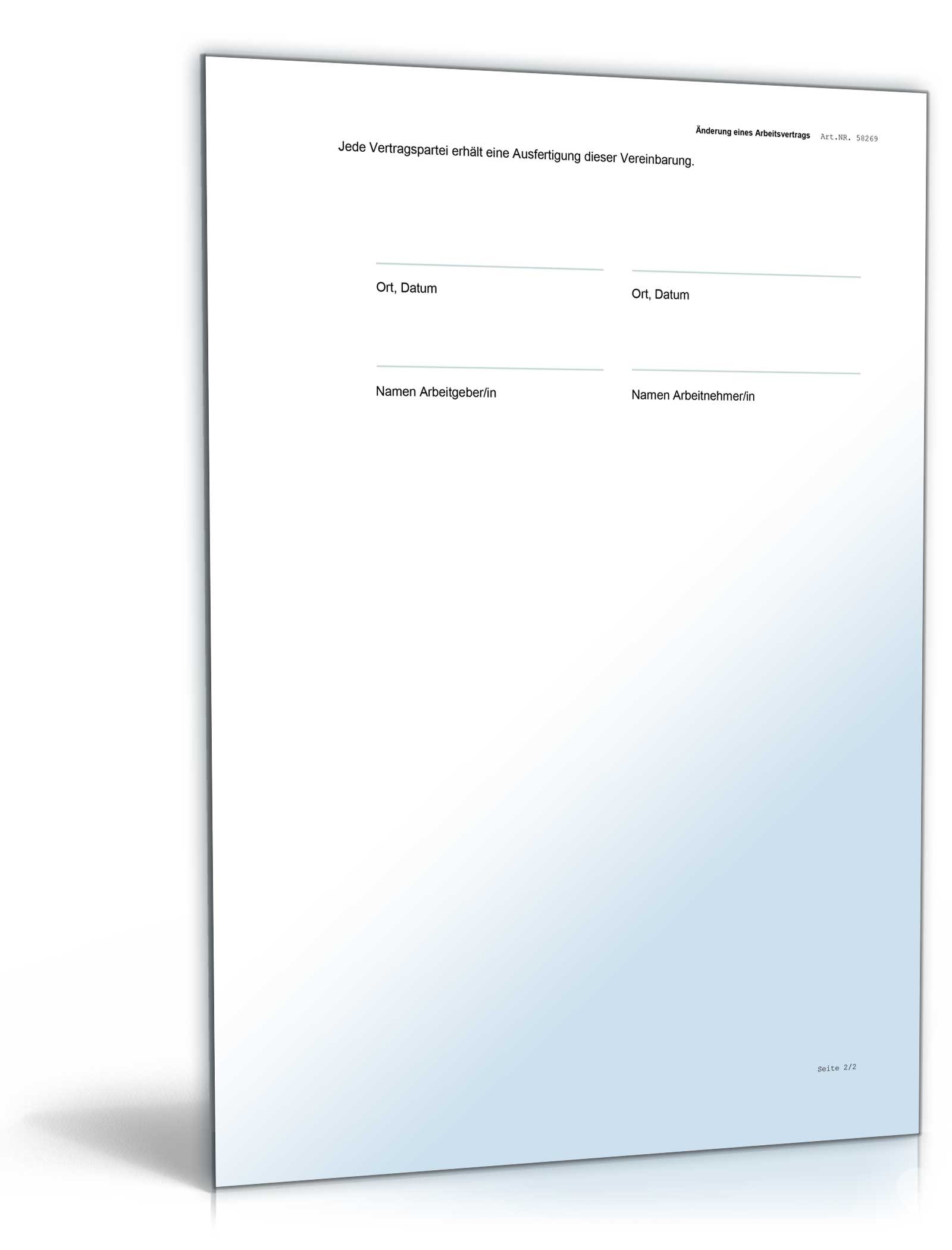 Änderungsvertrag Versetzung Word. Seite: 3