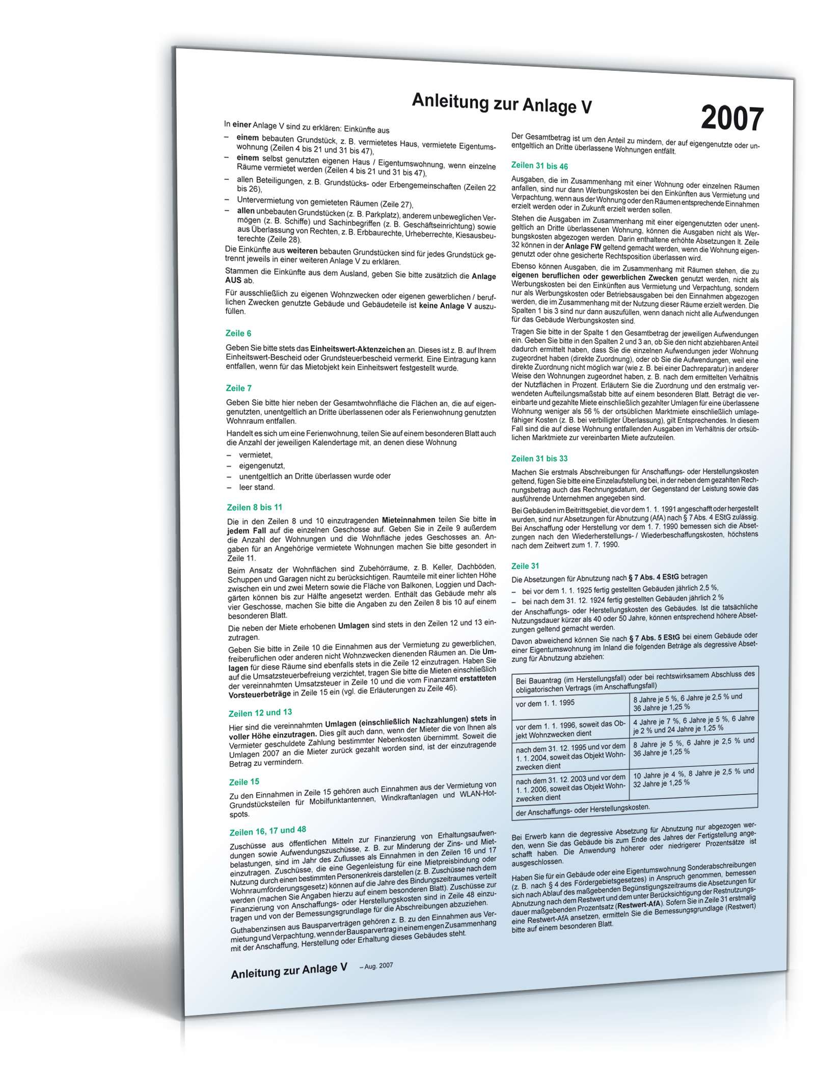 Anlage V 2007 PDF. Seite: 3