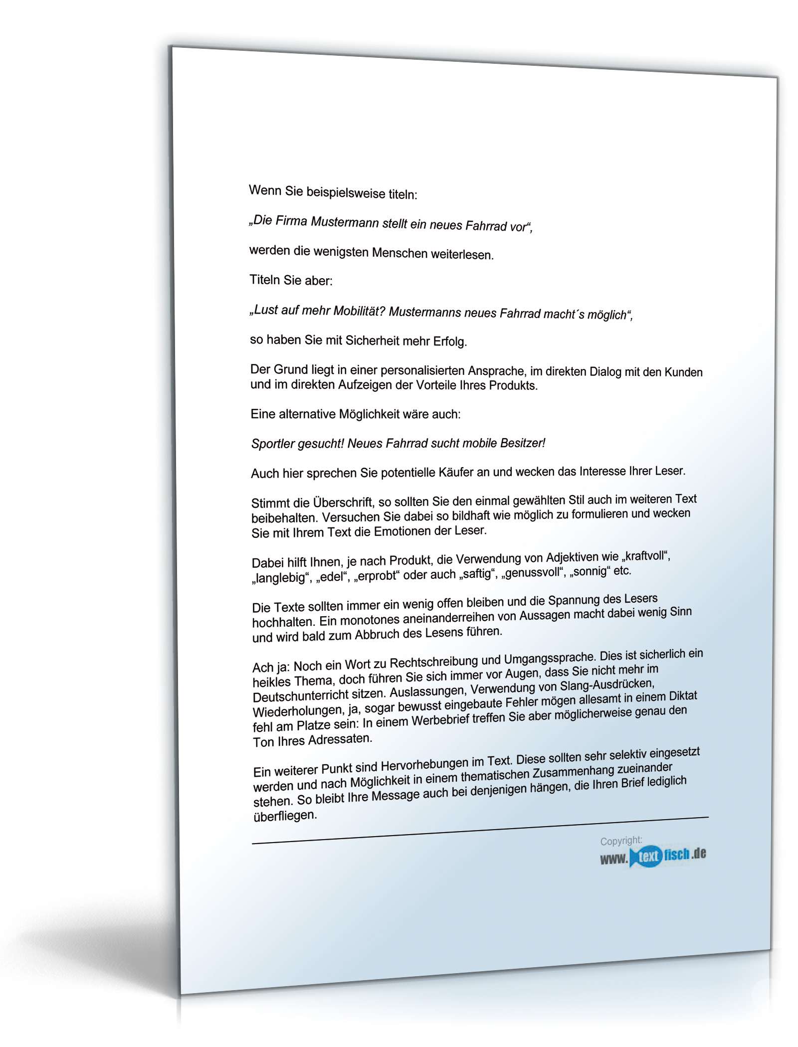 Werbebrief für eine Unternehmensberatung PDF. Seite: 5