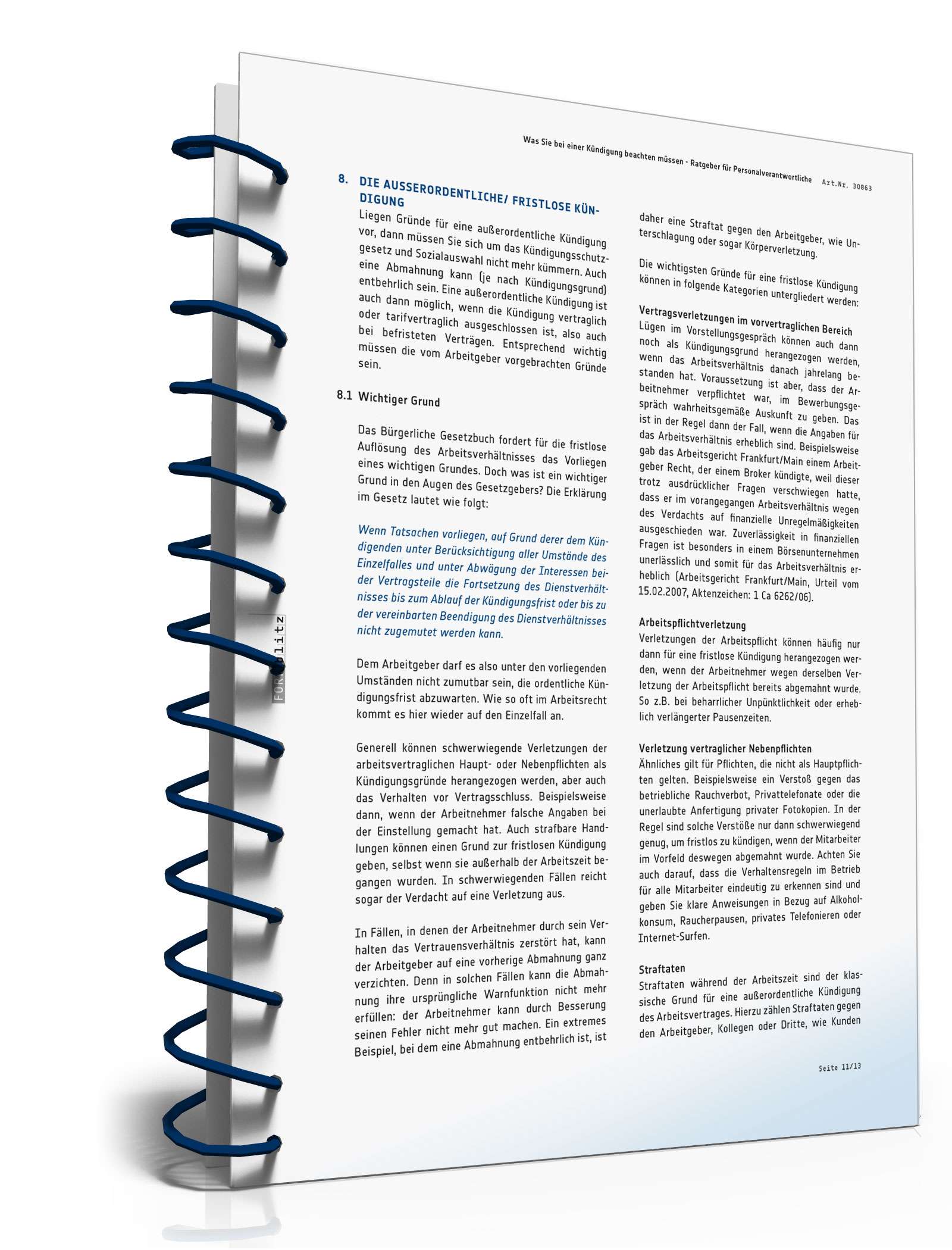 Was Sie bei einer Kündigung beachten müssen PDF. Seite: 12