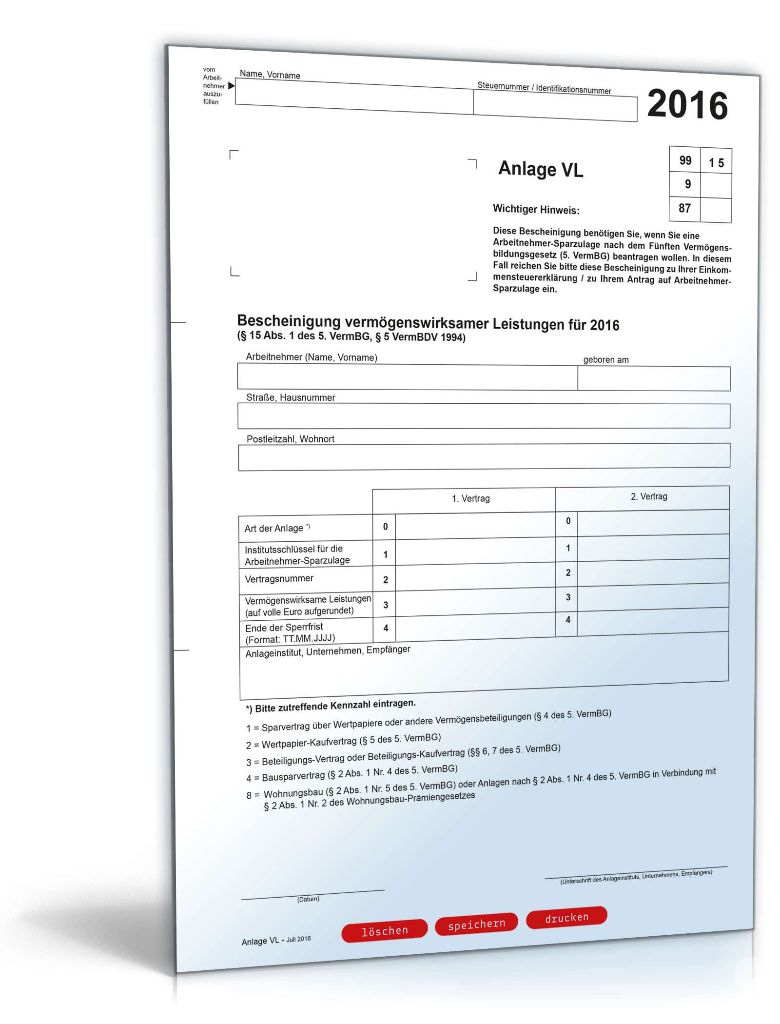 Anlage VL 2016 PDF