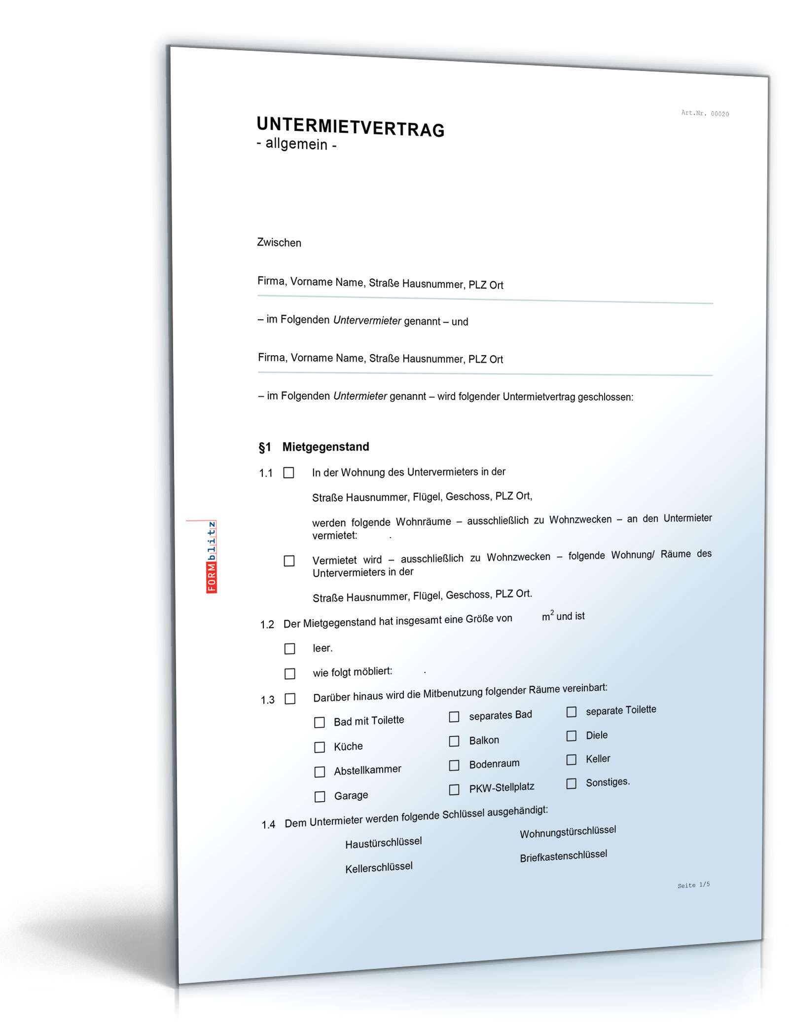 Erfolgreich untervermieten Excel. Seite: 2