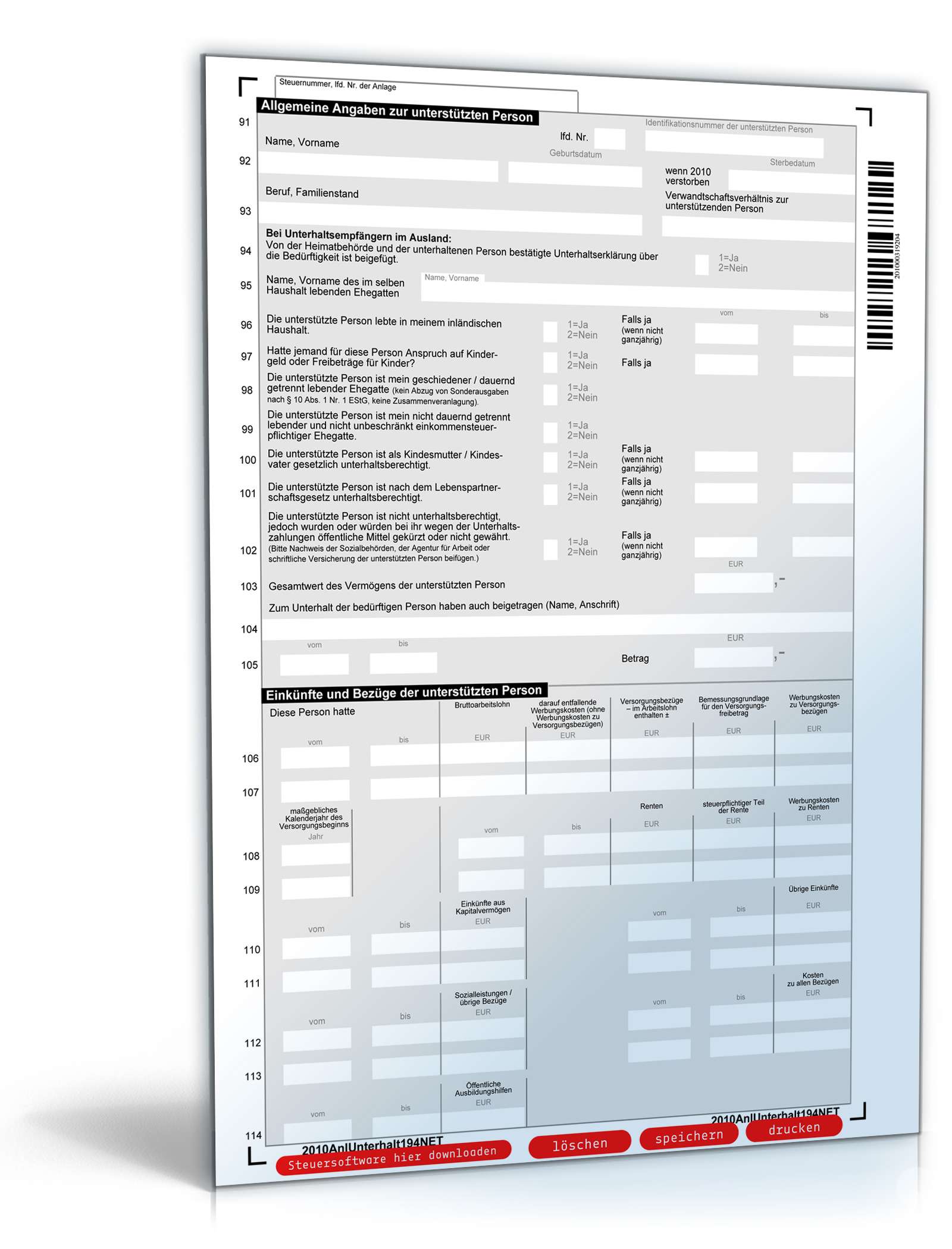 Anlage Unterhalt 2010 PDF. Seite: 4