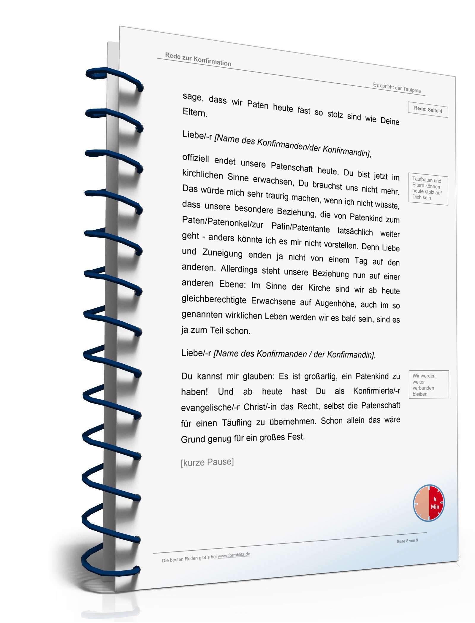 Musterrede Konfirmation Word. Seite: 8