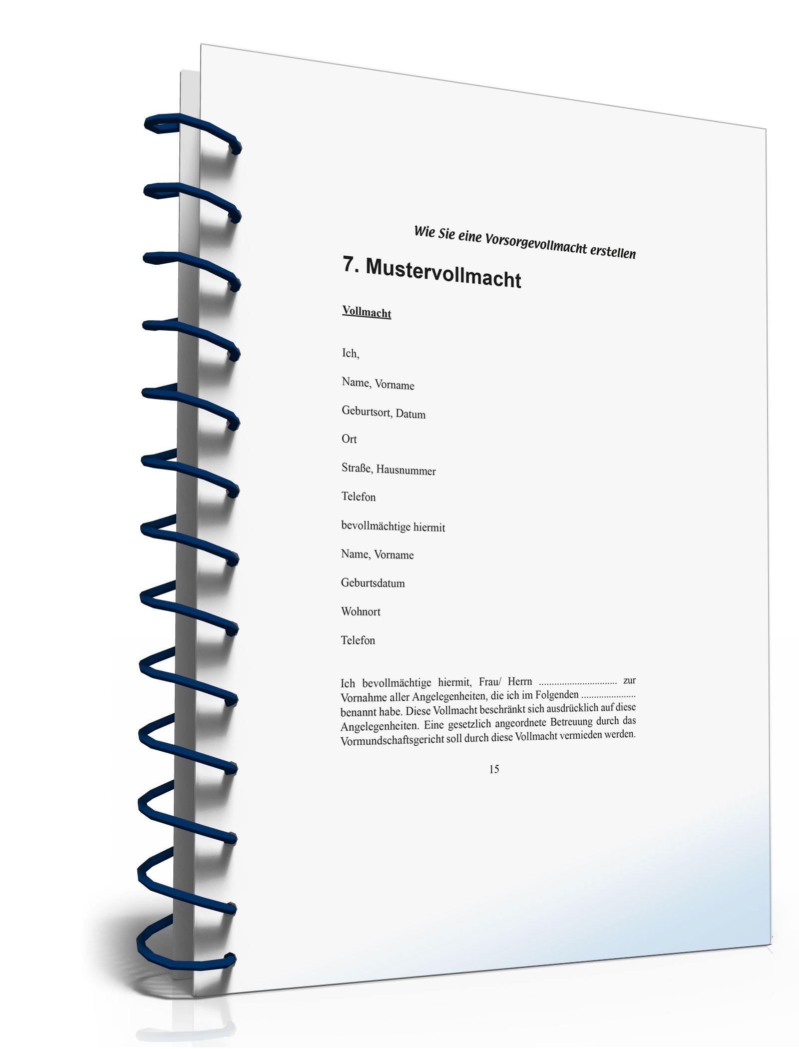 Ratgeber Vorsorgevollmacht  PDF. Seite: 15