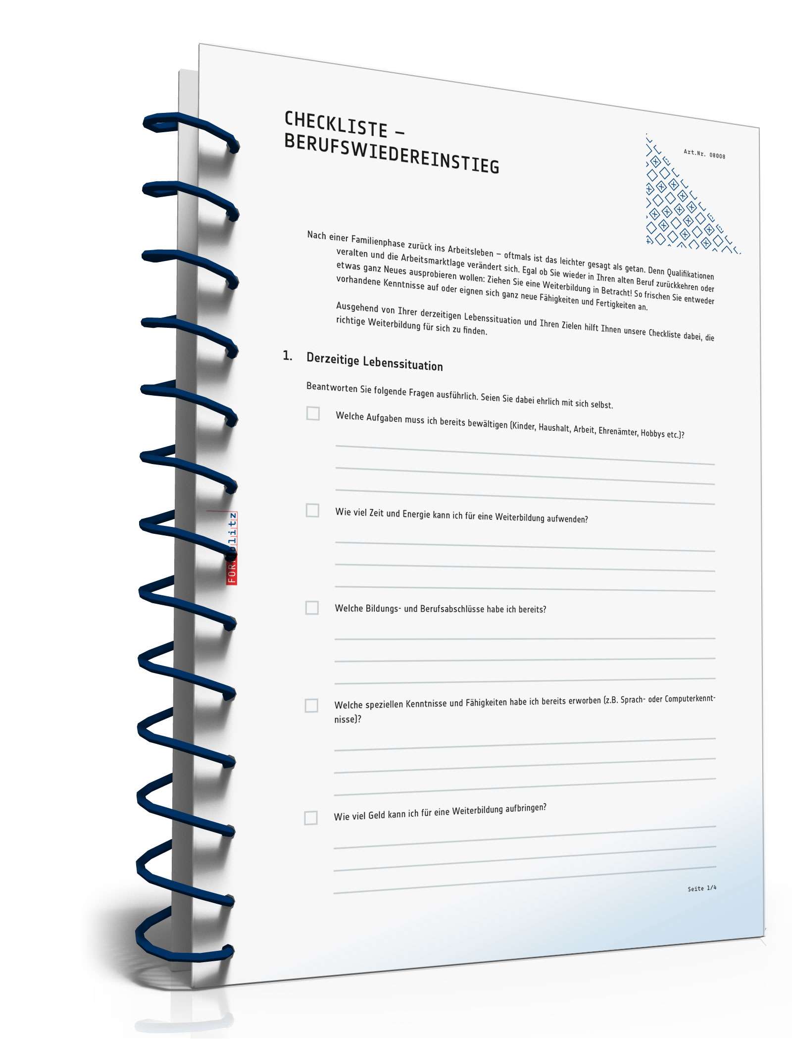 Checkliste Wiedereinstieg Beruf  PDF