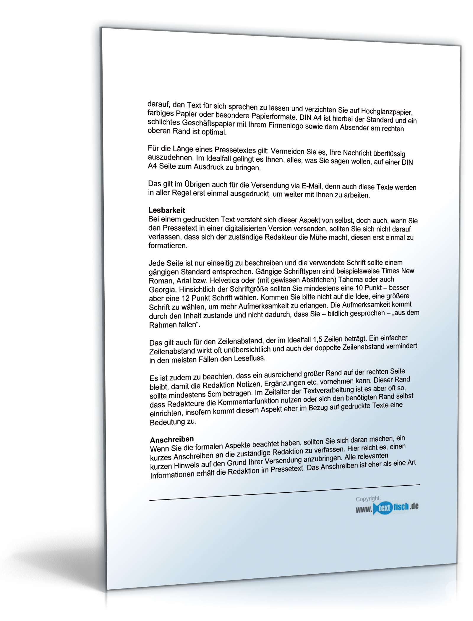 Pressemitteilung Ergebnisbericht einer Hilfsaktion in einer Stadt PDF. Seite: 4