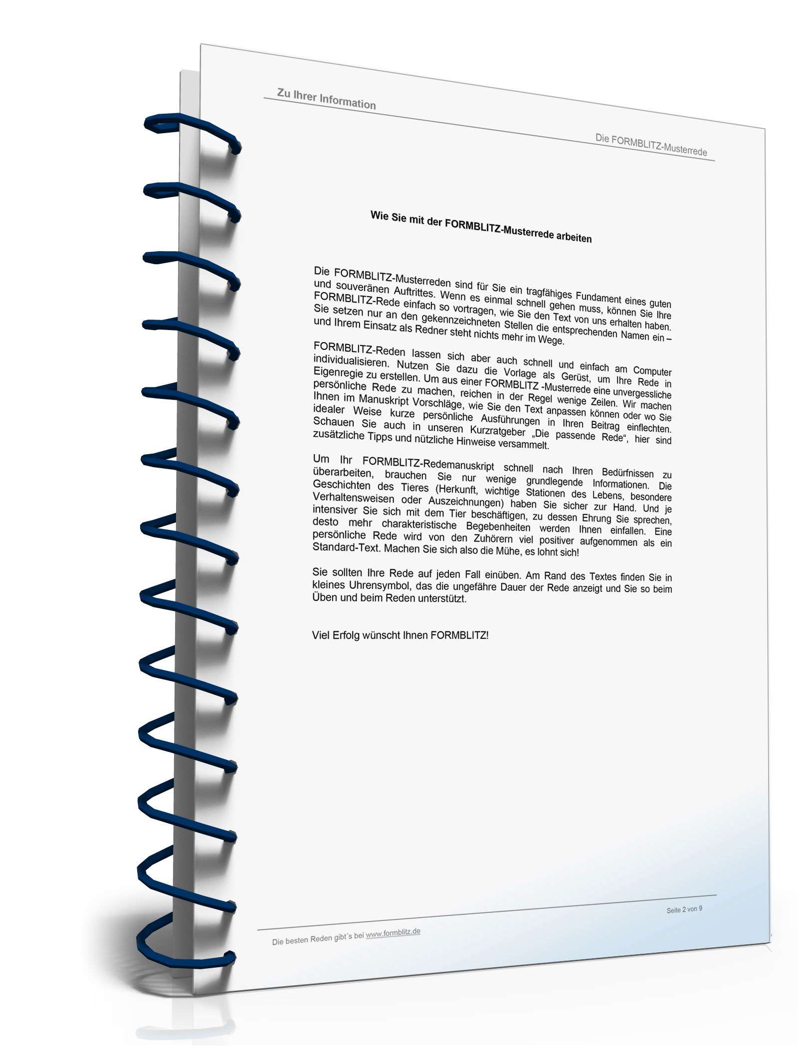 Trauerrede für ein Kleintier  Word. Seite: 2