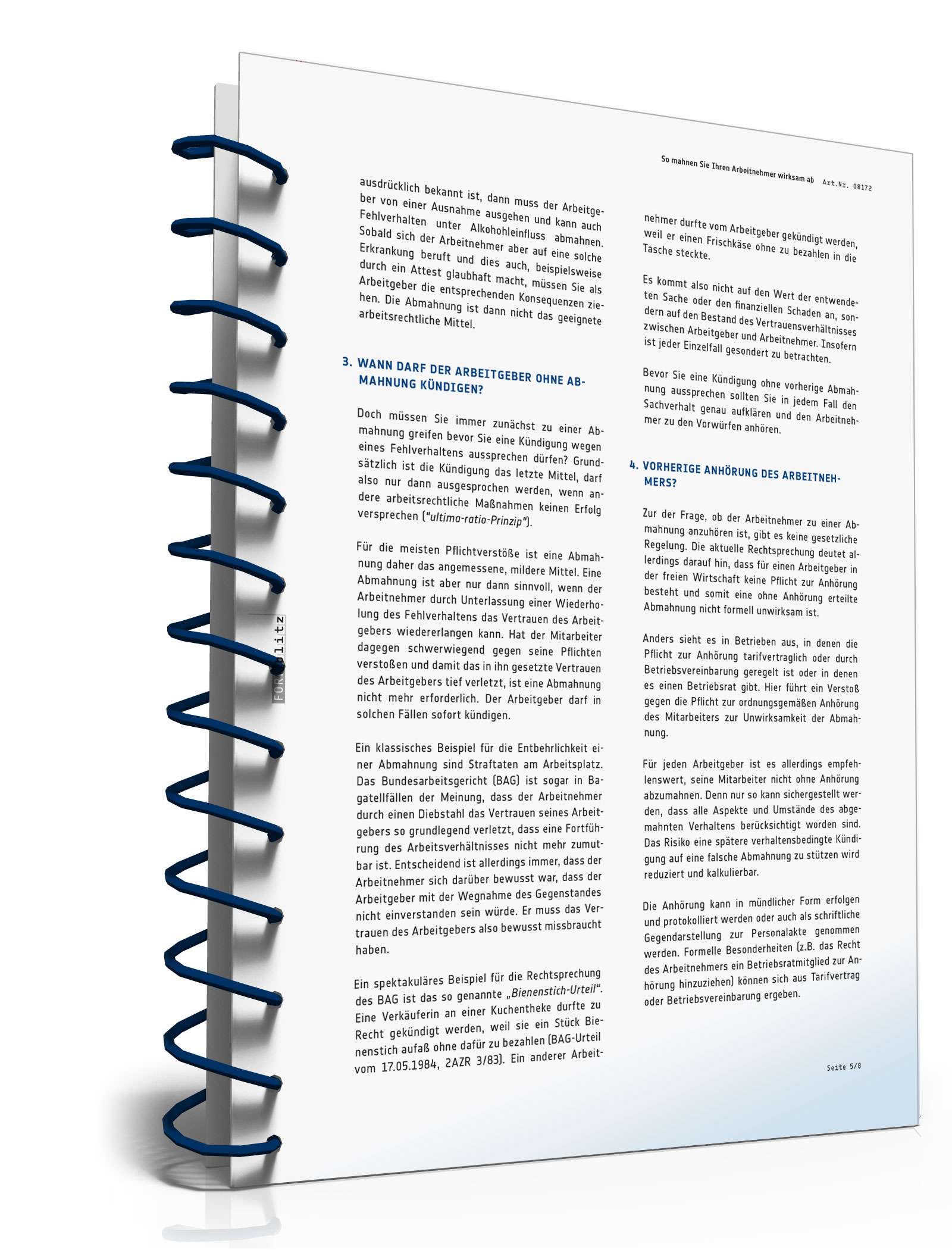 Was Sie bei einer Abmahnung beachten müssen PDF. Seite: 5