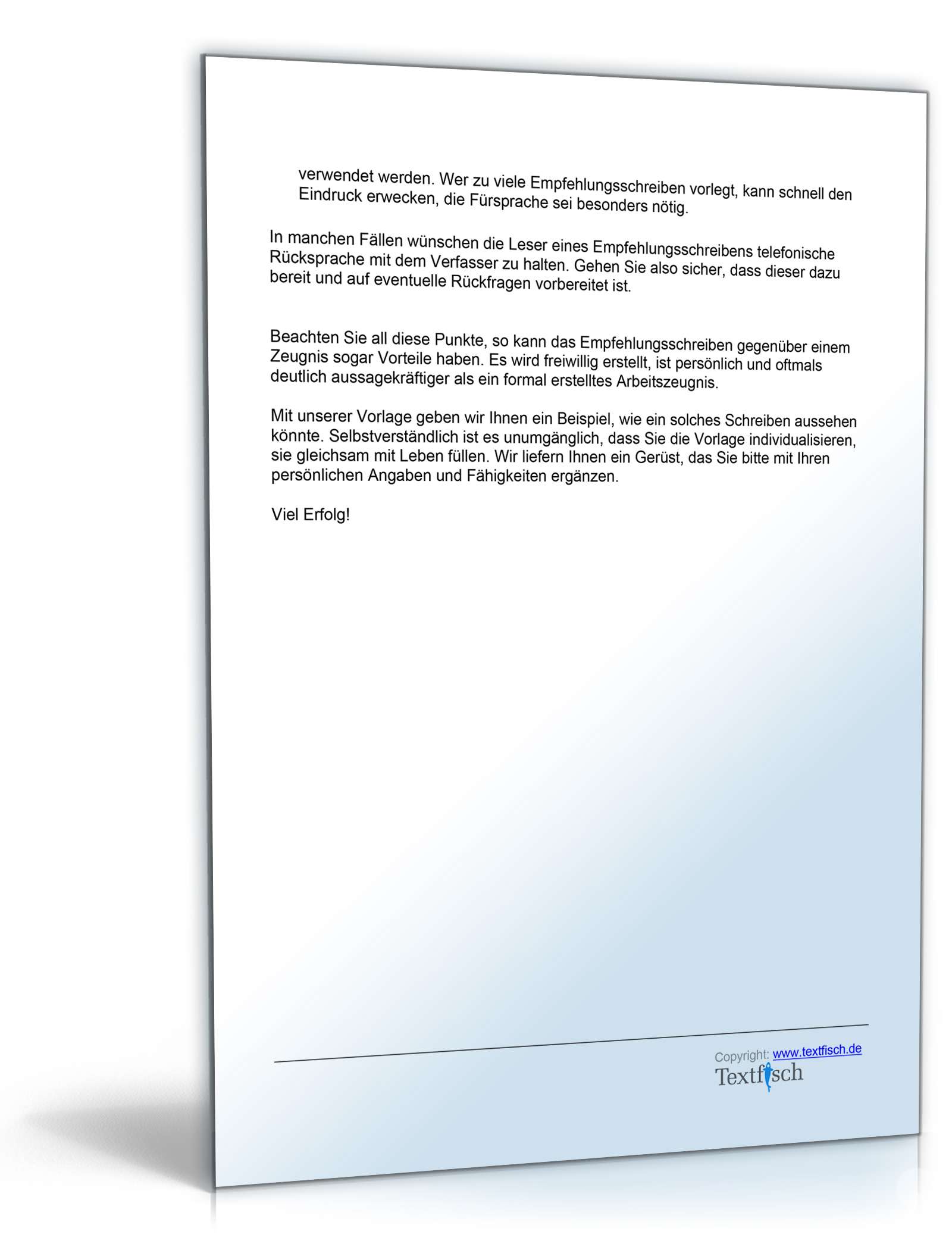 Referenzschreiben für einen Texter Word. Seite: 6