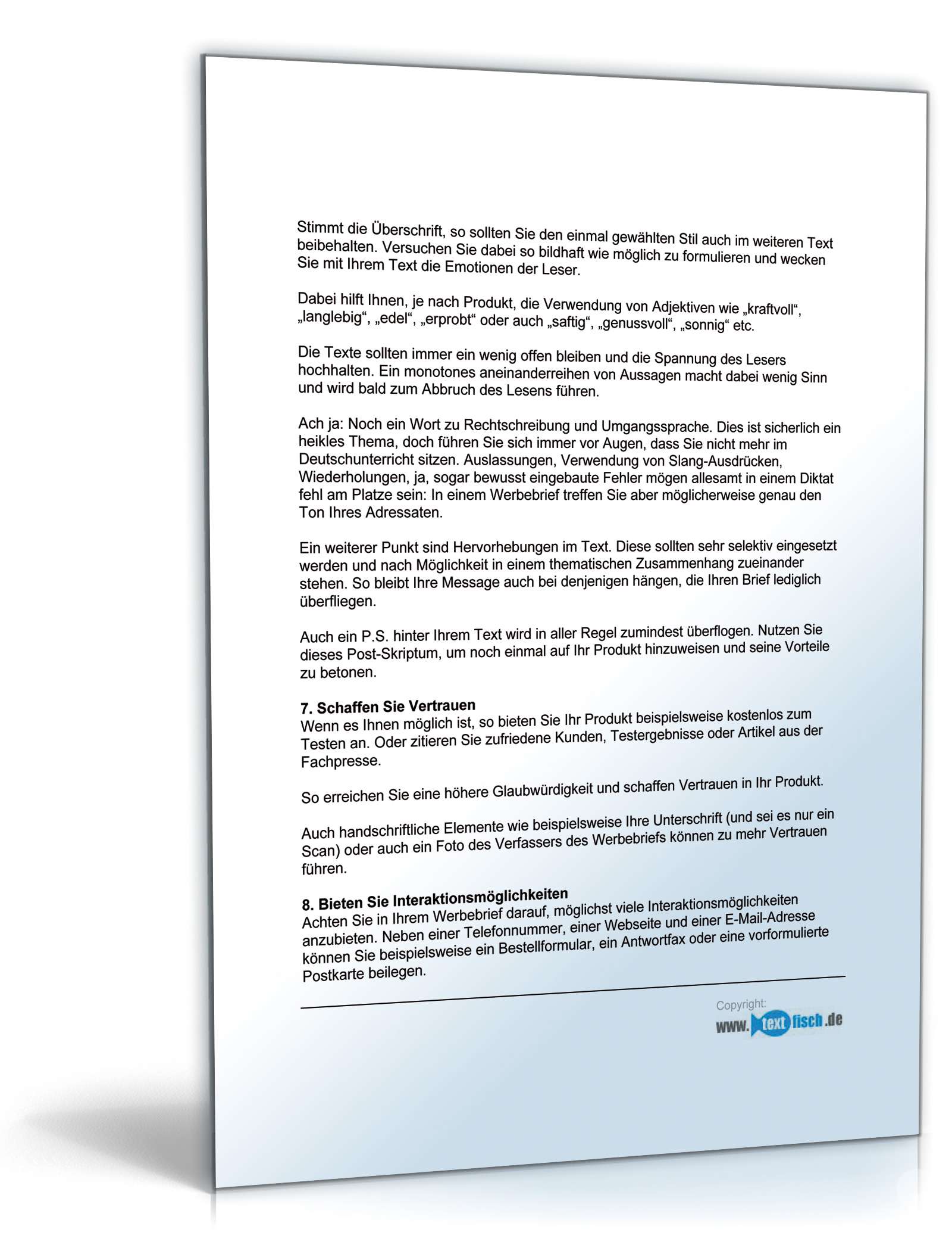 Werbebrief Designer/Grafiker PDF. Seite: 5