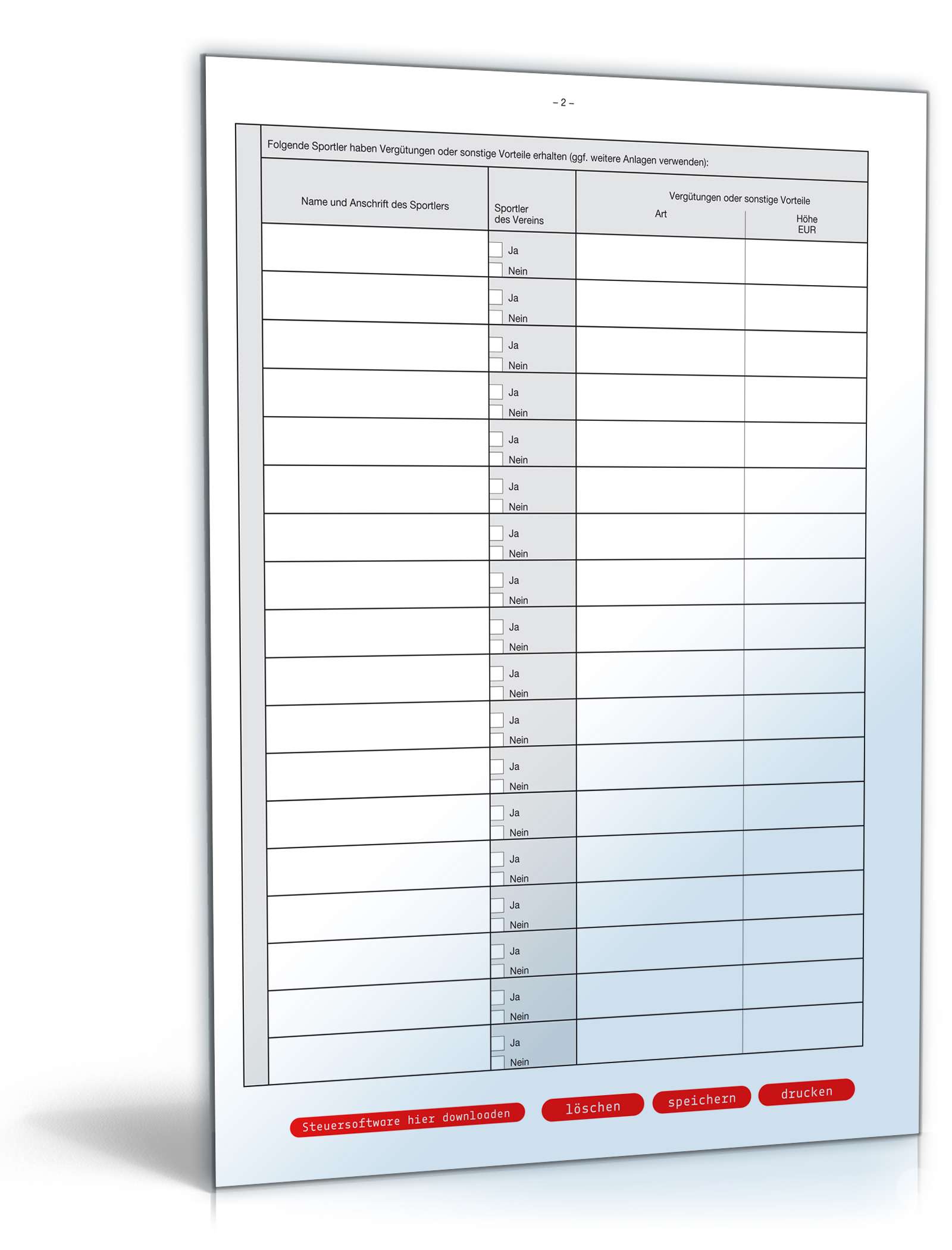 Anlage Sportvereine PDF. Seite: 2