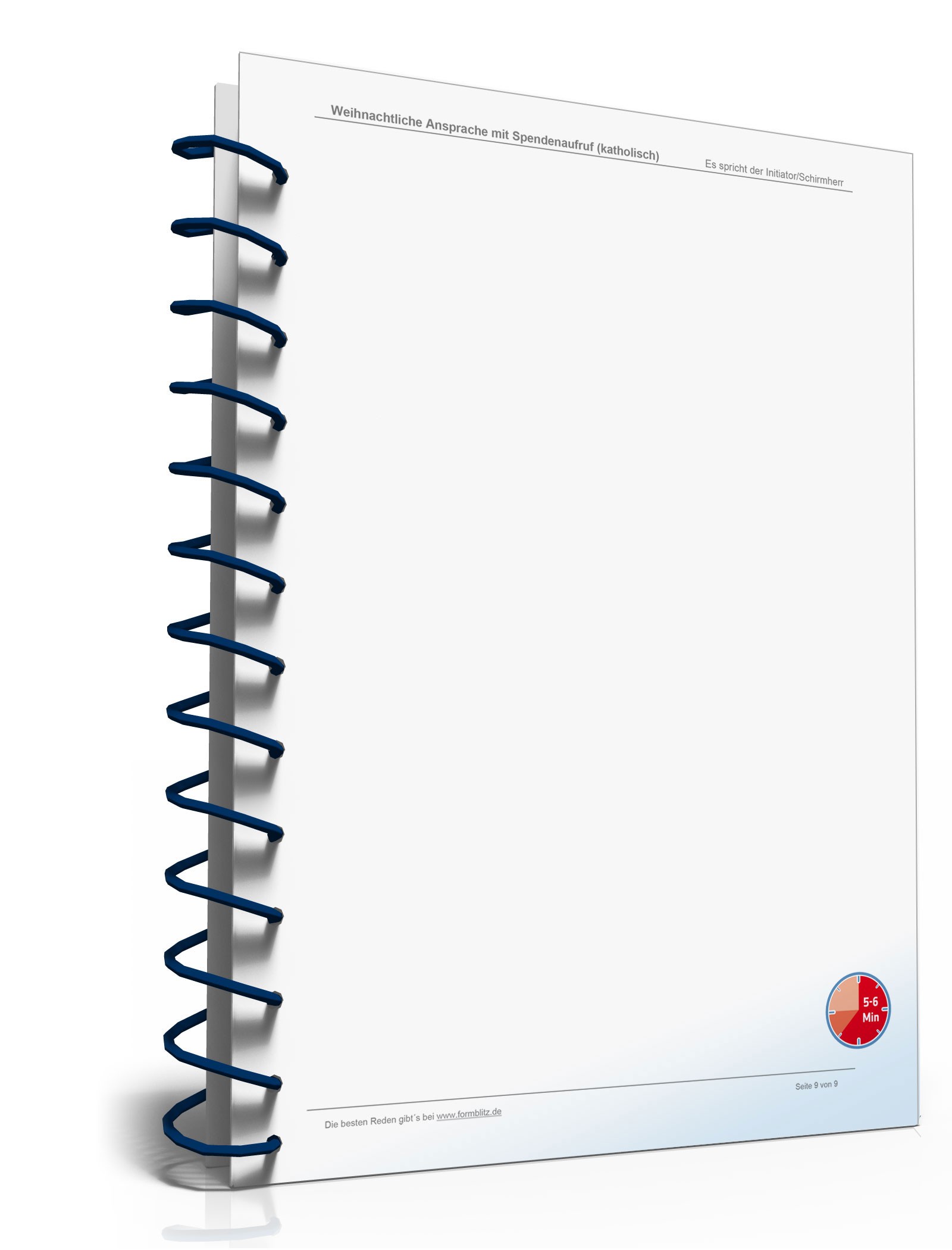 Katholische Weihnachtsansprache mit Spendenaufruf Word. Seite: 9