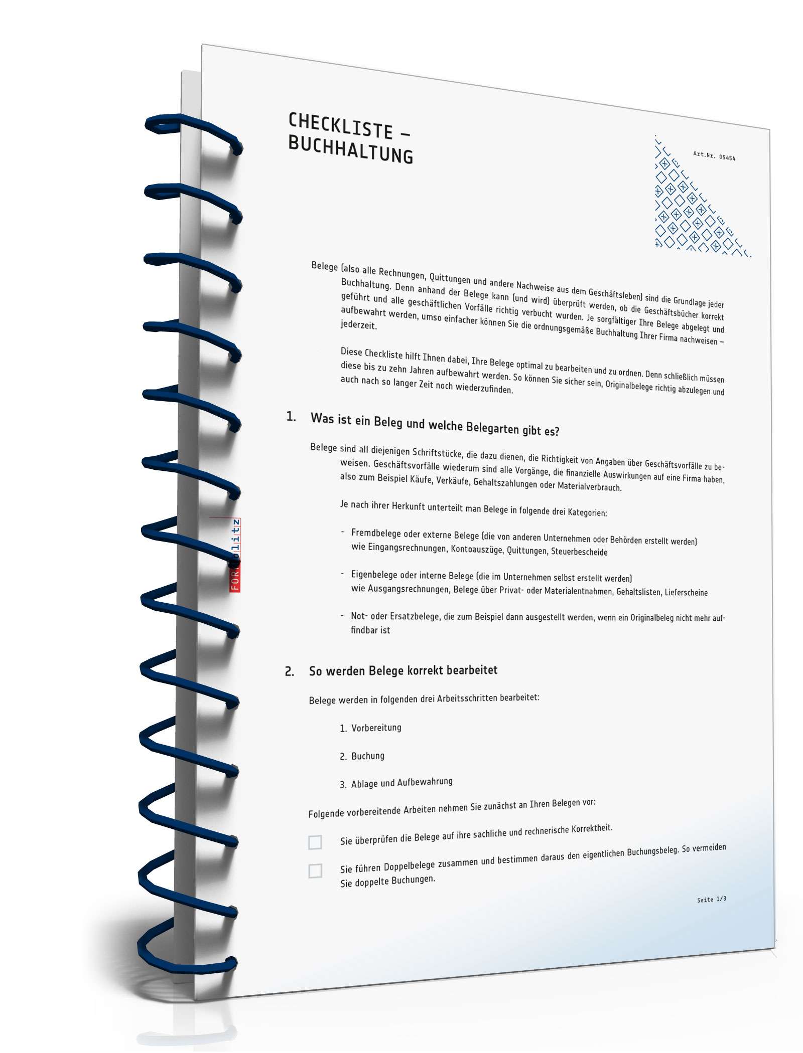 Checkliste Buchhaltung PDF